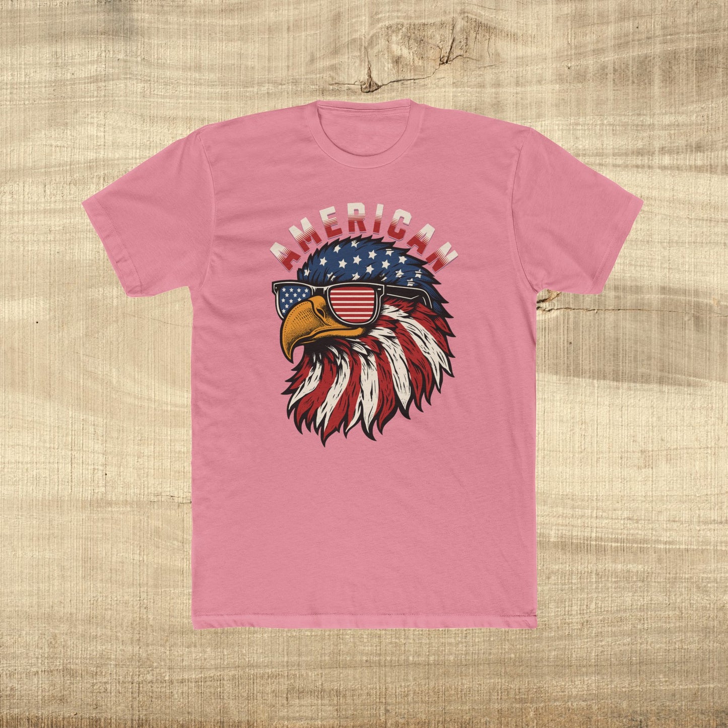 Patriotic Eagle American Flag Sunglasses T-Shirt
