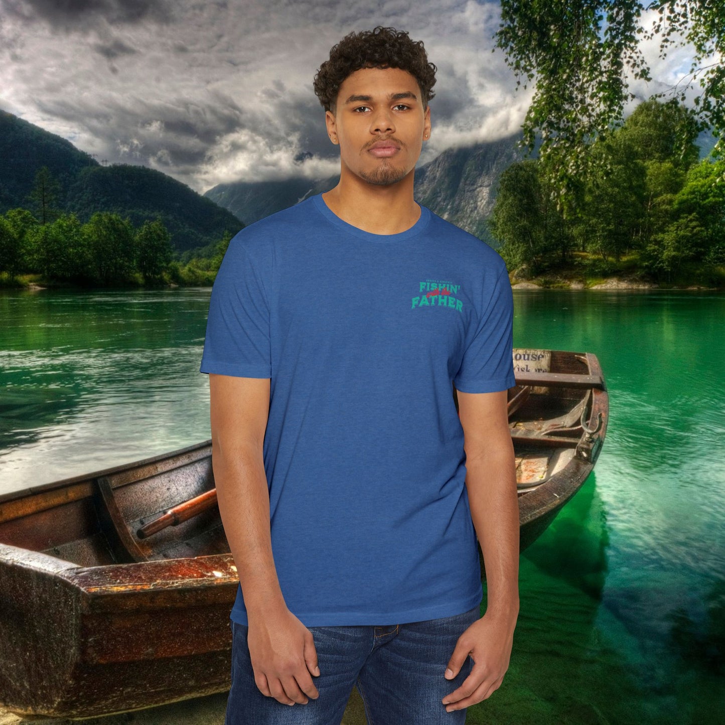 Lord of the Lunkers  Christian Fishing T-Shirt Next Level 6210