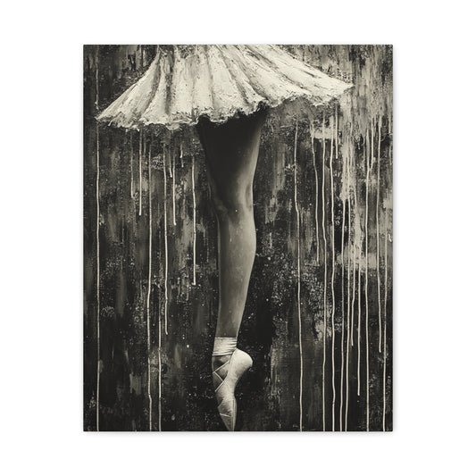 Ballet Canvas Art Print, Elegant Dance Wall Decor for Home, Dancer Gift Ideas, Ballerina Artwork, Stylish Nursery Decor