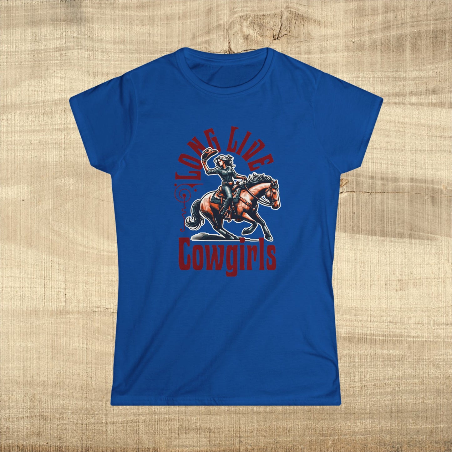 Long Live Cowgirls Women's Softstyle Tee, Western Fashion Shirt, Country Style Tee, Gift for Cowgirl, Rodeo Outfit, Casual Wear