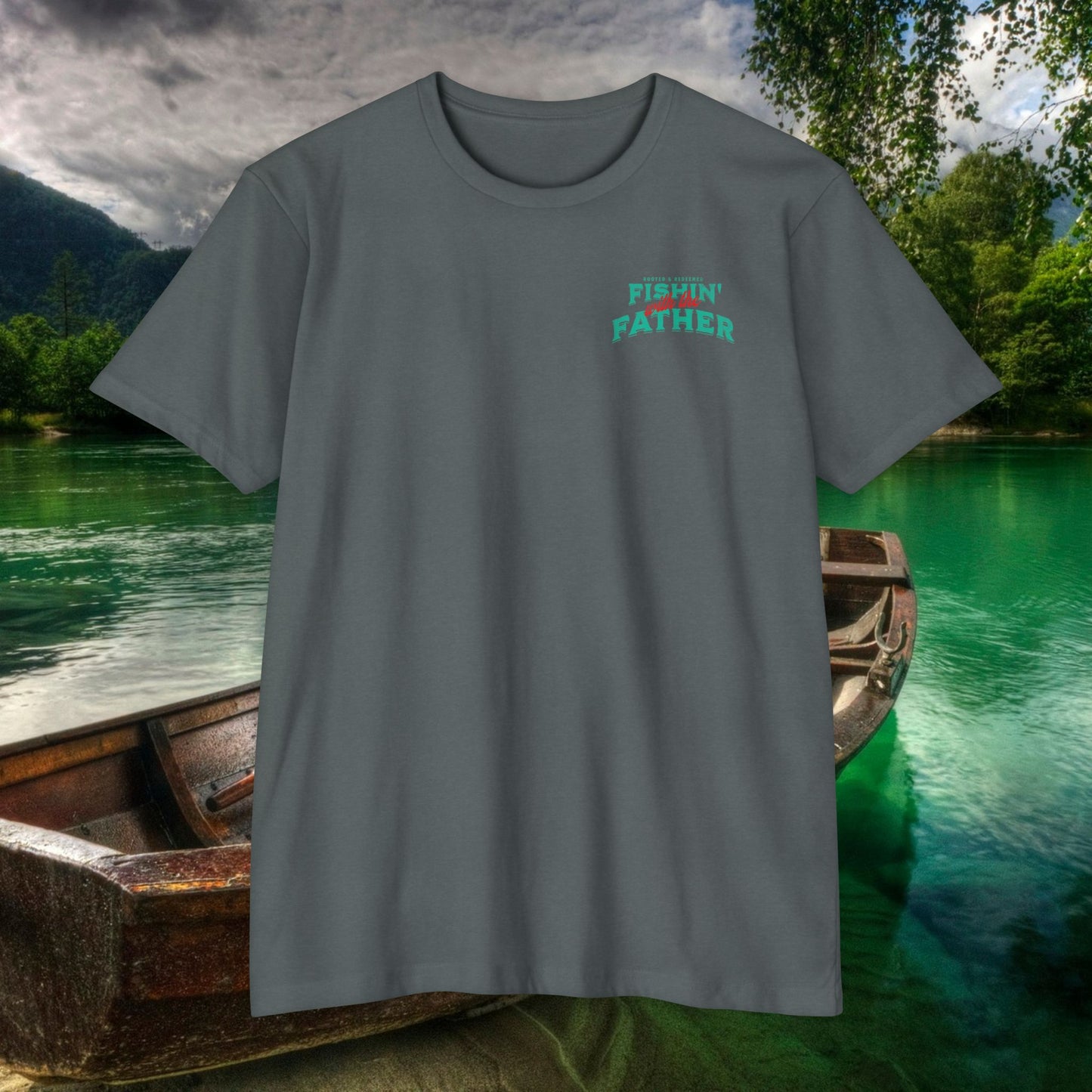 Lord of the Lunkers  Christian Fishing T-Shirt Next Level 6210