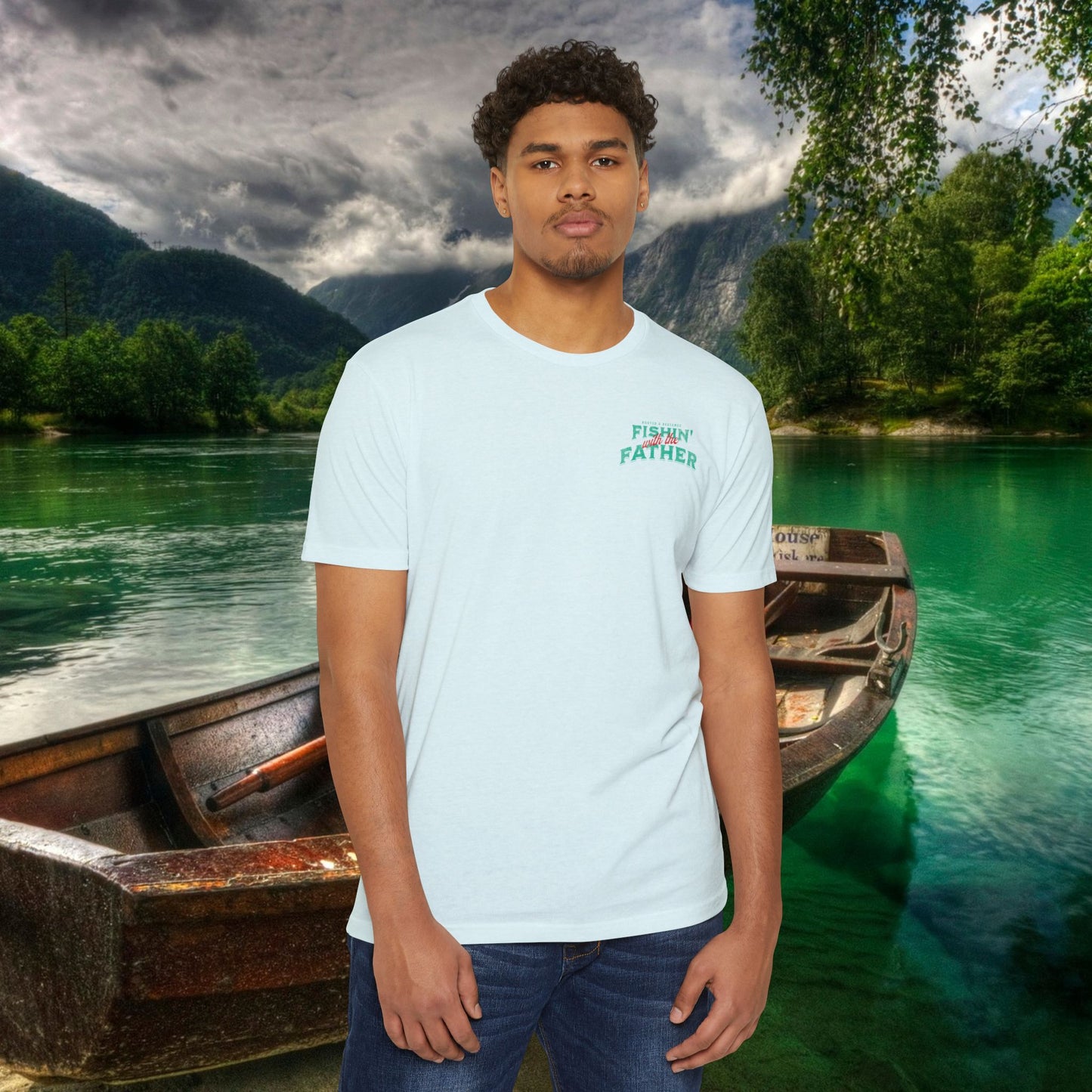 Lord of the Lunkers  Christian Fishing T-Shirt Next Level 6210