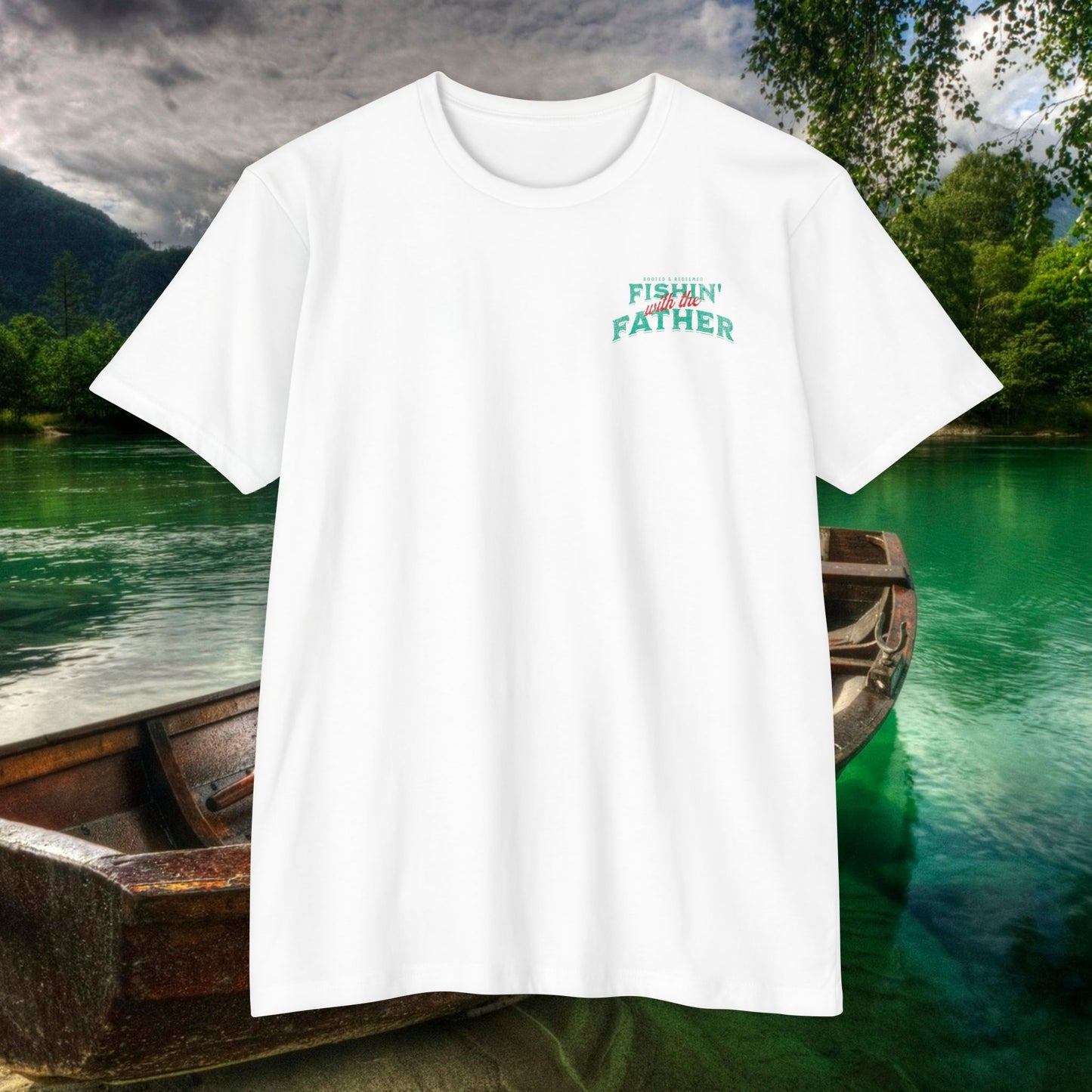 Lord of the Lunkers  Christian Fishing T-Shirt Next Level 6210