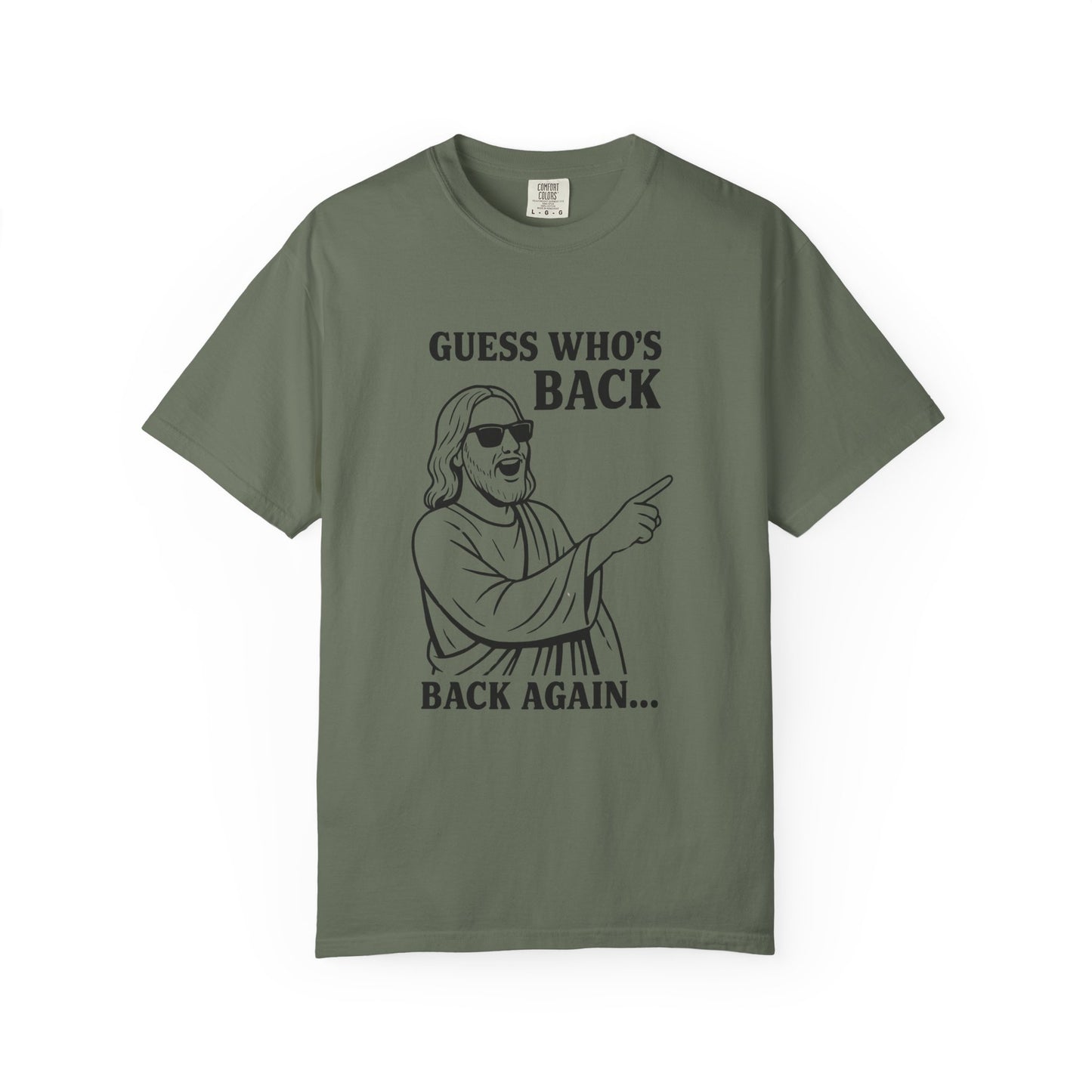 Funny Unisex T-Shirt, "Guess Who's Back" Graphic Tee, Cool Casual Wear, Gift for Friends, Meme Shirt