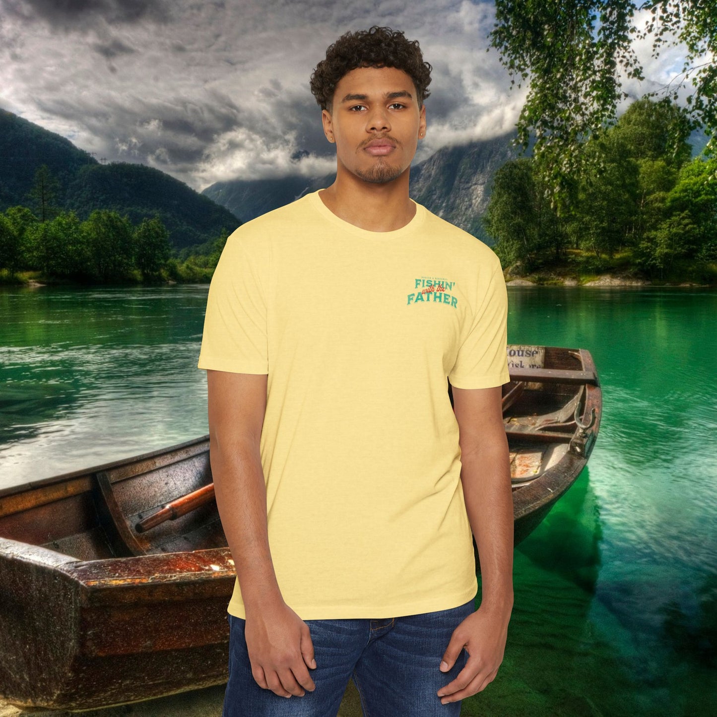 Lord of the Lunkers  Christian Fishing T-Shirt Next Level 6210