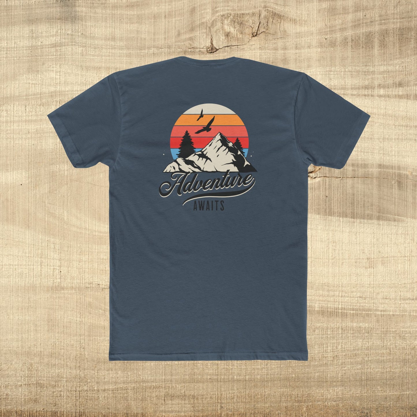 Adventure Awaits Mountain Sunset T-Shirt
