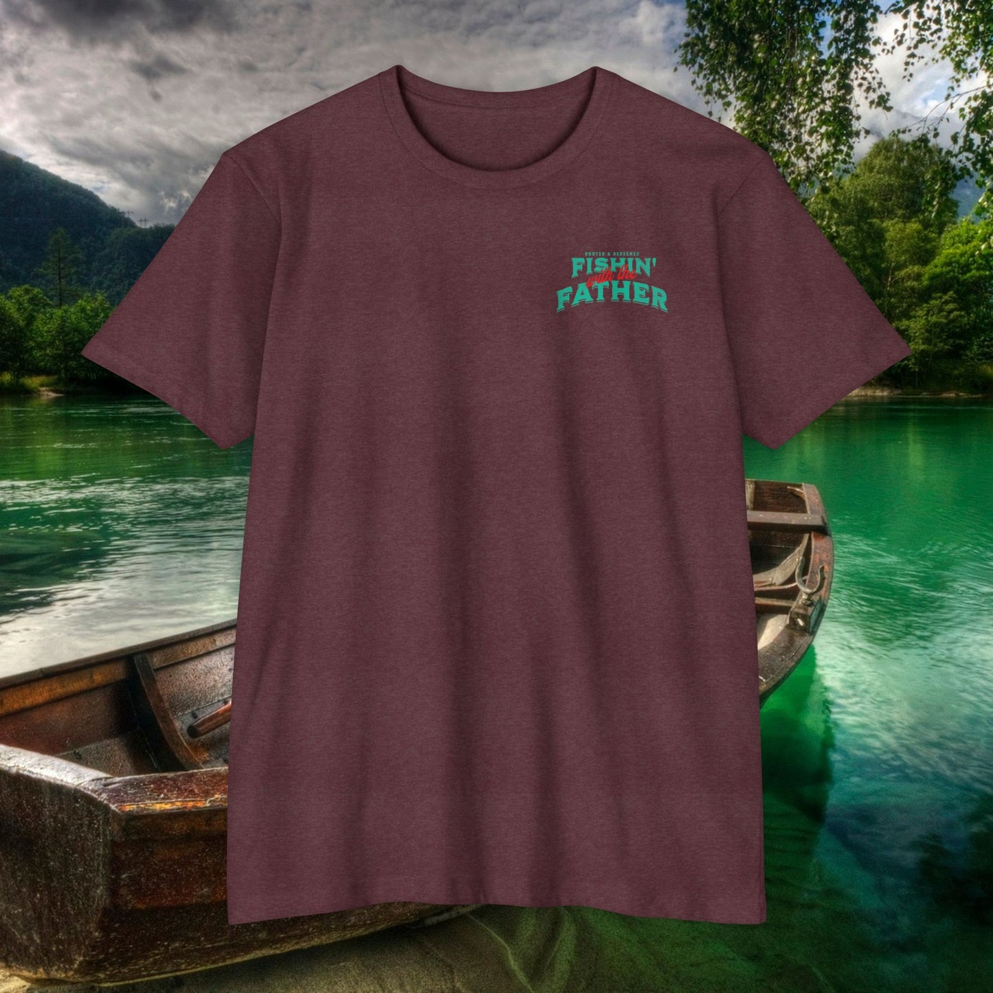 Lord of the Lunkers  Christian Fishing T-Shirt Next Level 6210