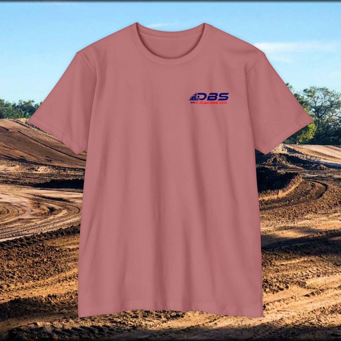 DBS Racing Unisex Sueded T-Shirt, Cool Racing Tee, Gift for Race Fans, Outdoor Adventure Gear, Patriotic Style