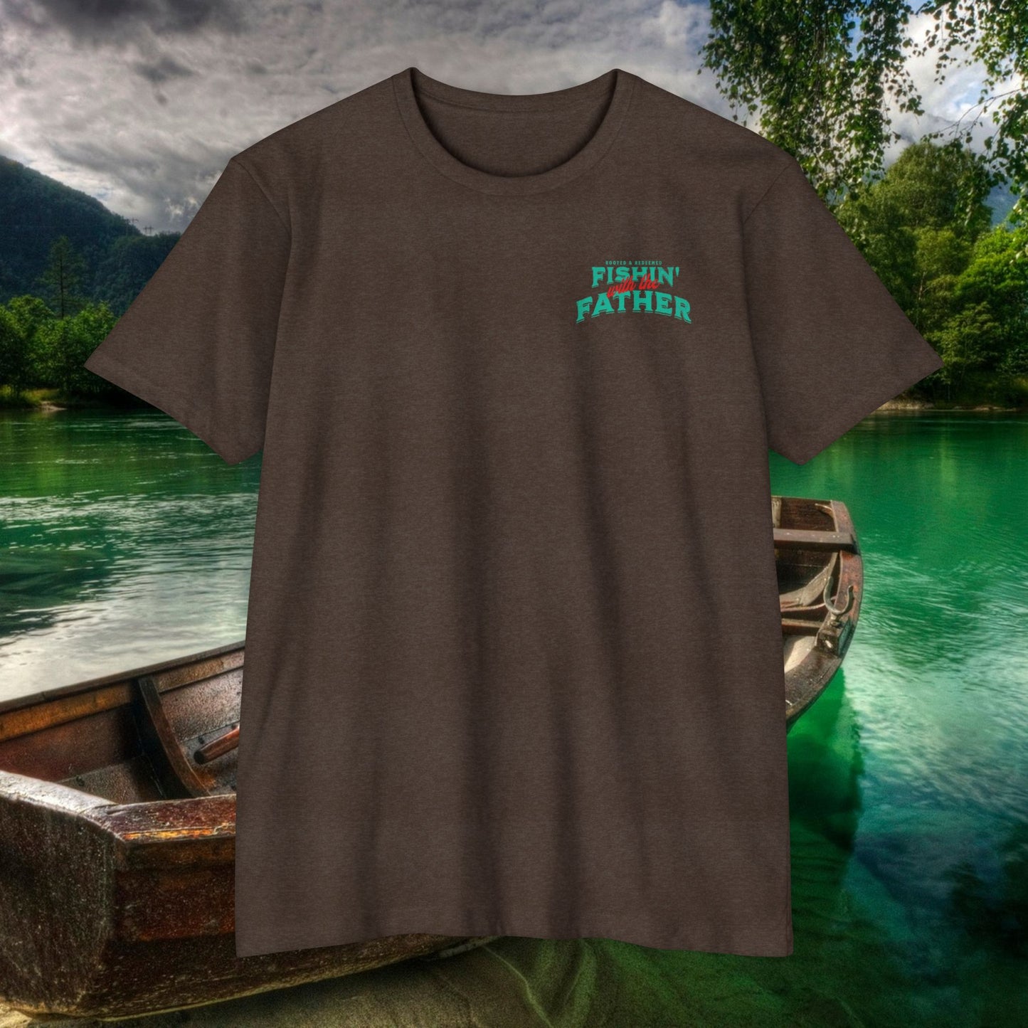 Lord of the Lunkers  Christian Fishing T-Shirt Next Level 6210