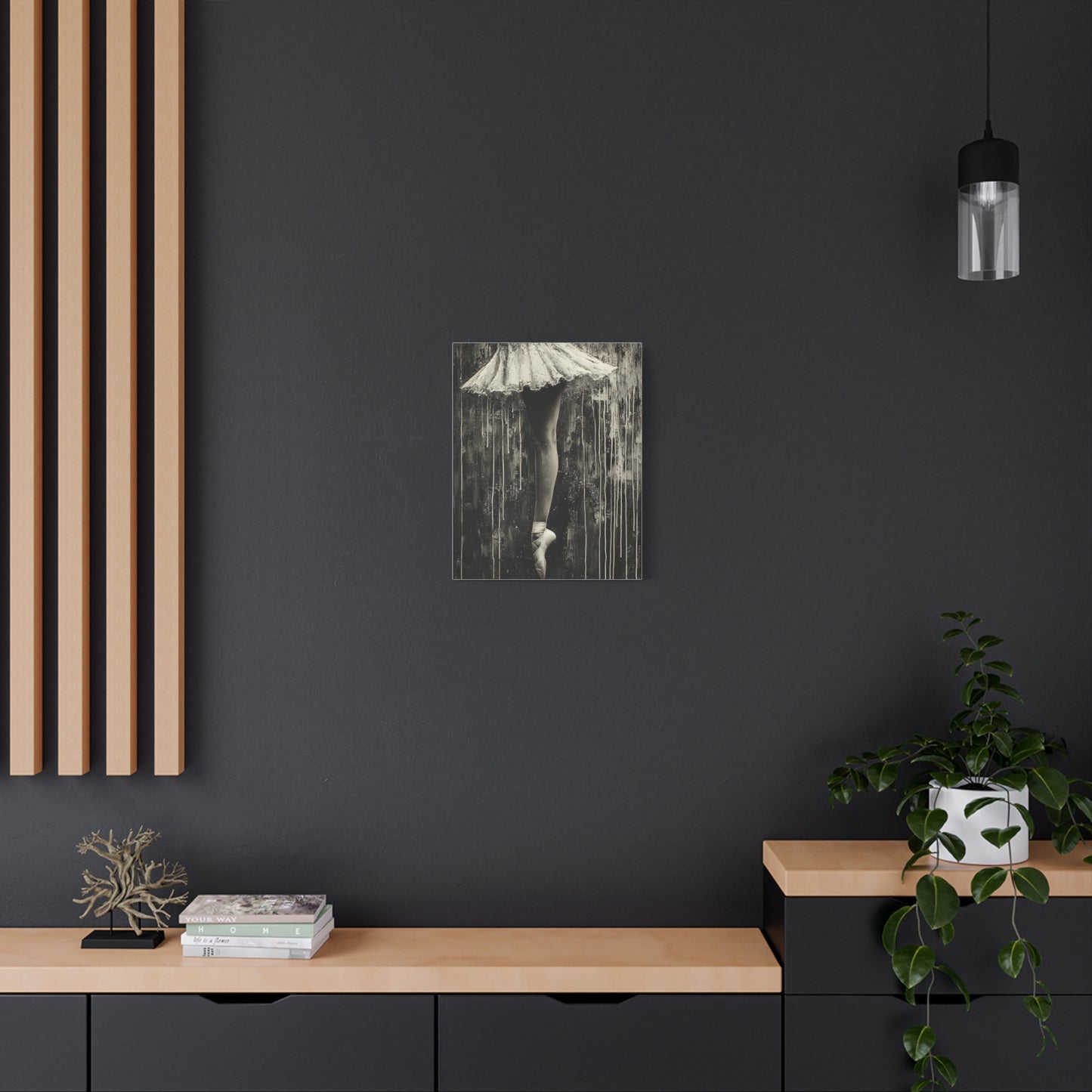 Ballet Canvas Art Print, Elegant Dance Wall Decor for Home, Dancer Gift Ideas, Ballerina Artwork, Stylish Nursery Decor