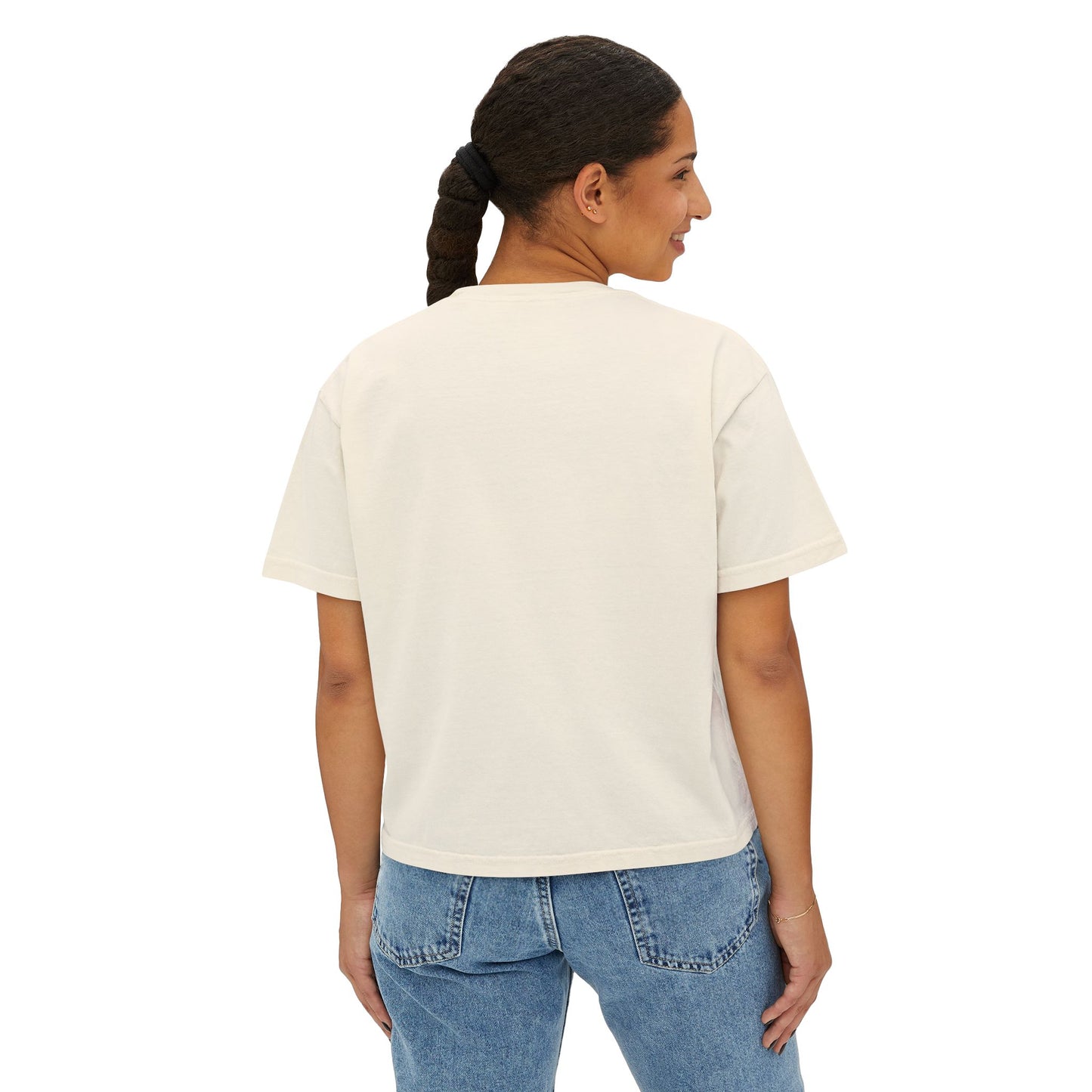 Surf-Inspired Women's Boxy Tee - Perfect for Beach Days, Summer Casual Wear, Christian Gifts, Inspirational Tee, Relaxed Fit T-Shirt