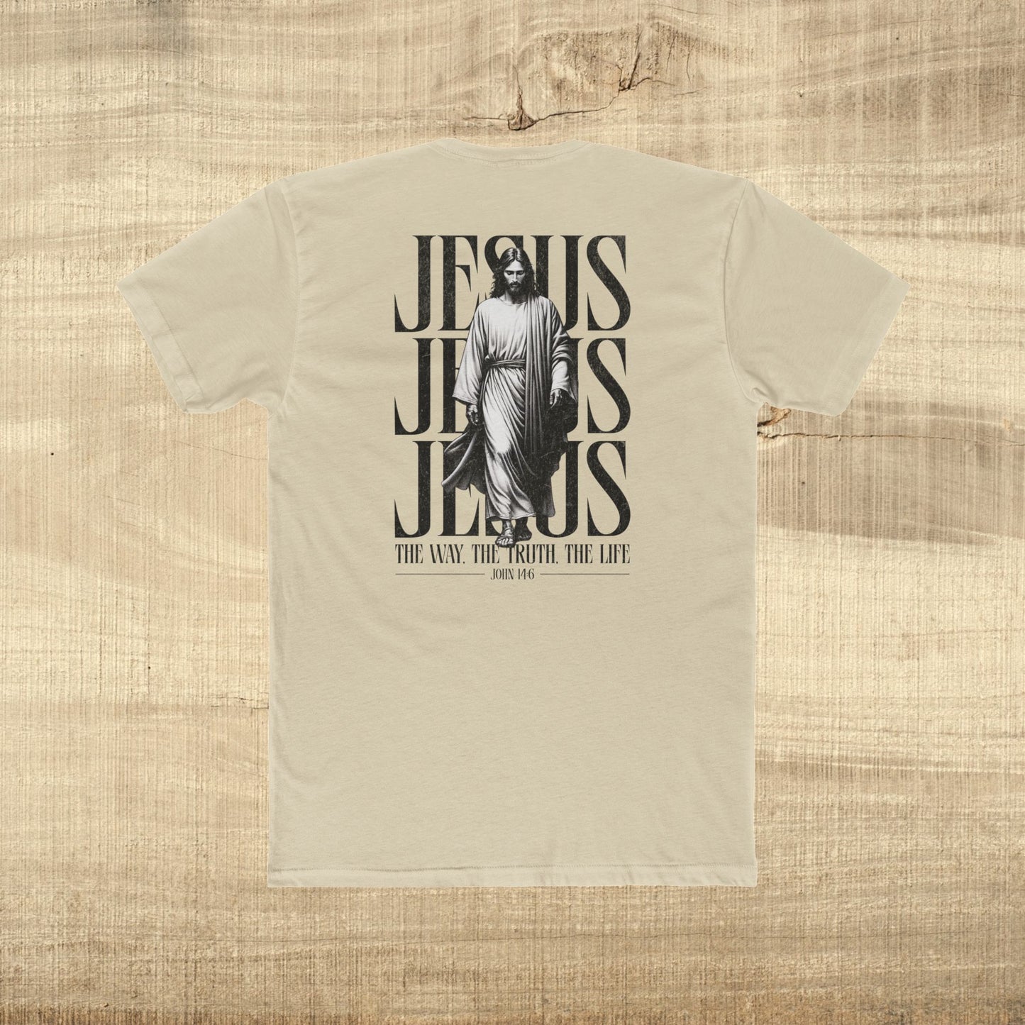 Jesus Typography Shirt John 14 6 Next Level 3600 Christian Graphic Tee