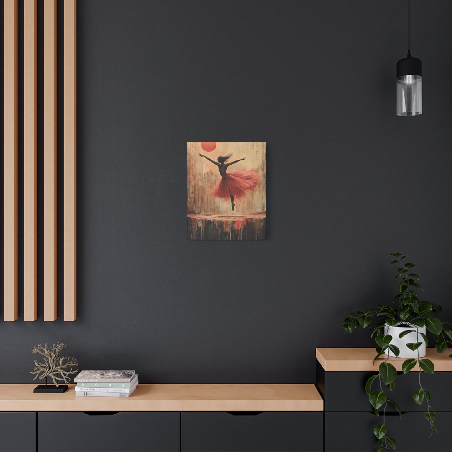 Elegant Ballerina Canvas Art, Dance Wall Decor, Perfect for Home or Studio, Gift for Dancers, Ballet Lover's Art Piece, Unique Dance Gift