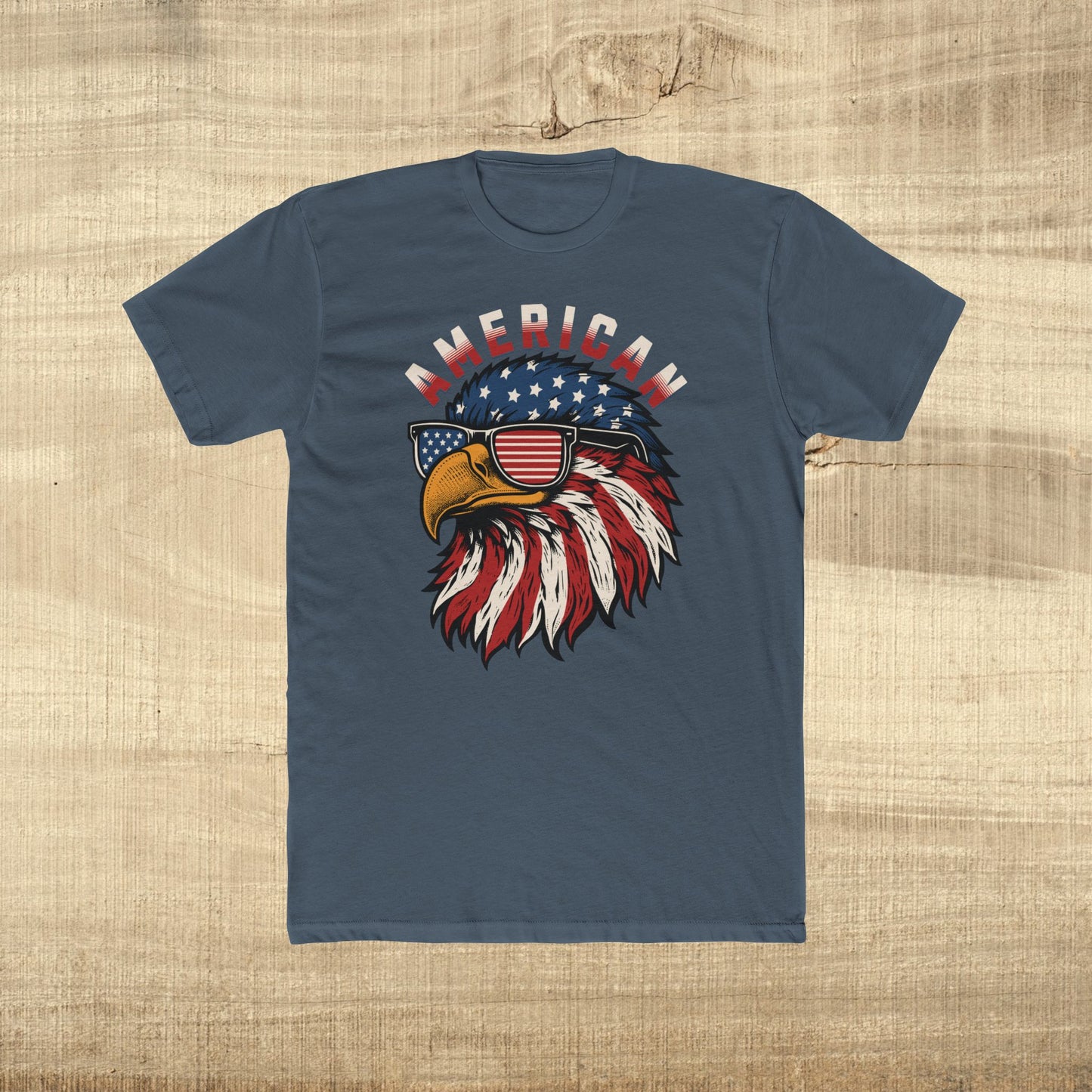 Patriotic Eagle American Flag Sunglasses T-Shirt