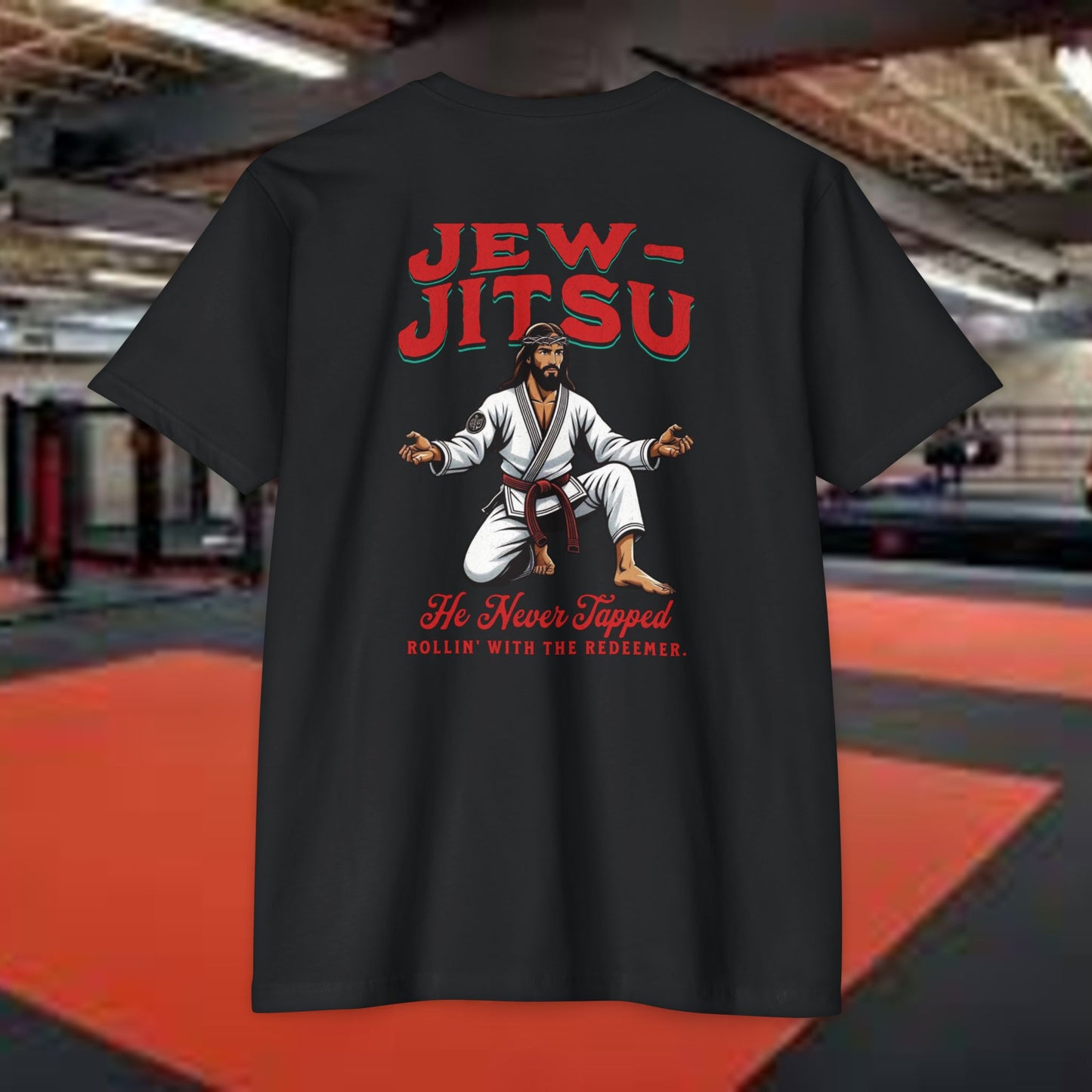Jesus Didn't Tap Jiu Jitsu T-Shirt, Unisex Tee for Martial Arts Fans, Gift for Grapplers, Yoga & Fitness Apparel