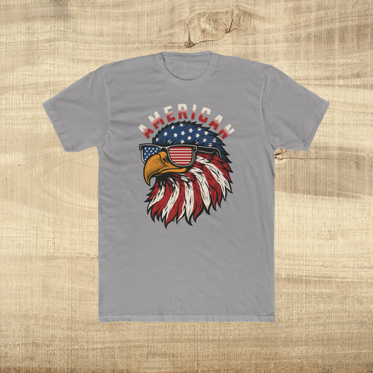 Patriotic Eagle American Flag Sunglasses T-Shirt