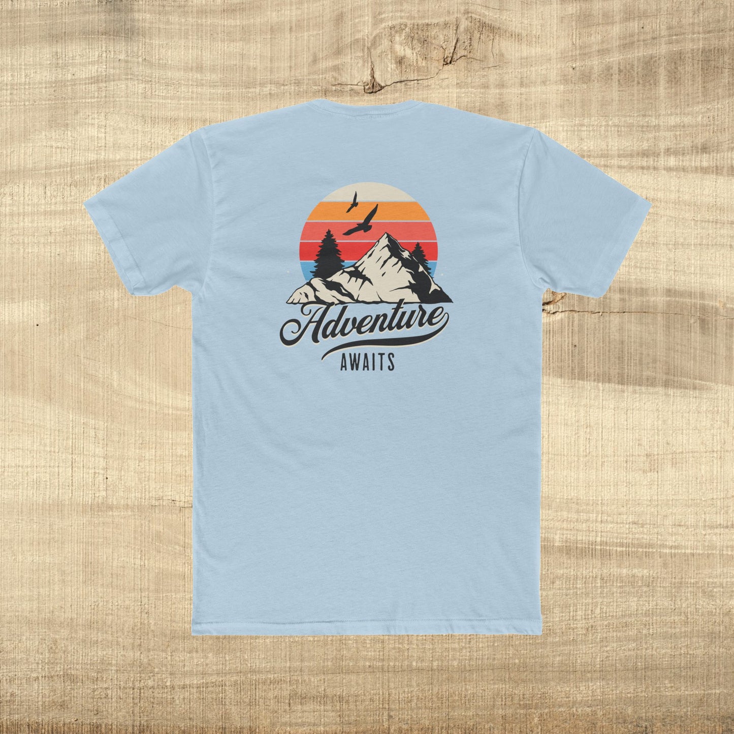 Adventure Awaits Mountain Sunset T-Shirt