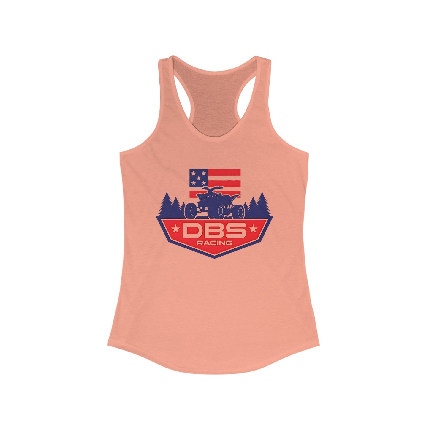 DBS Racing Women’s Tank | Patriotic Quad Life Racerback | Next Level 1533