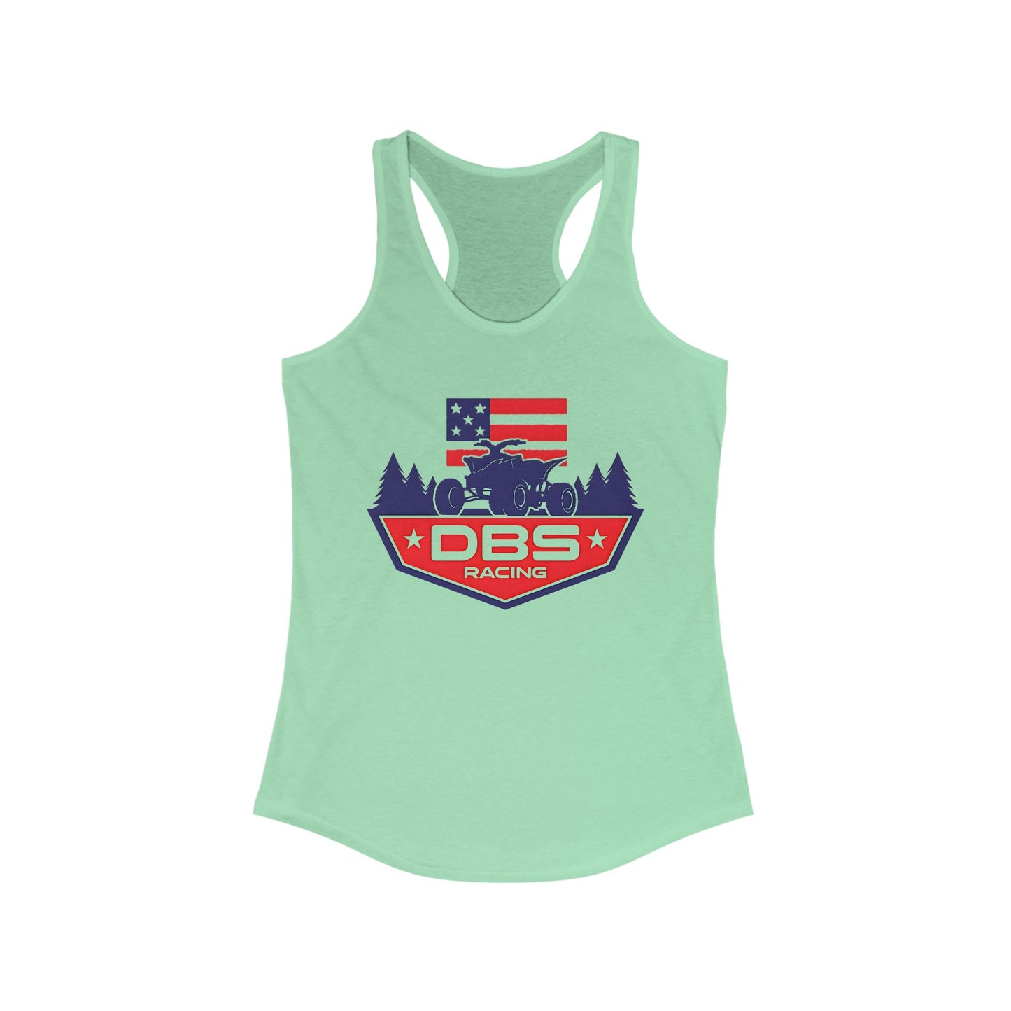 DBS Racing Women’s Tank | Patriotic Quad Life Racerback | Next Level 1533
