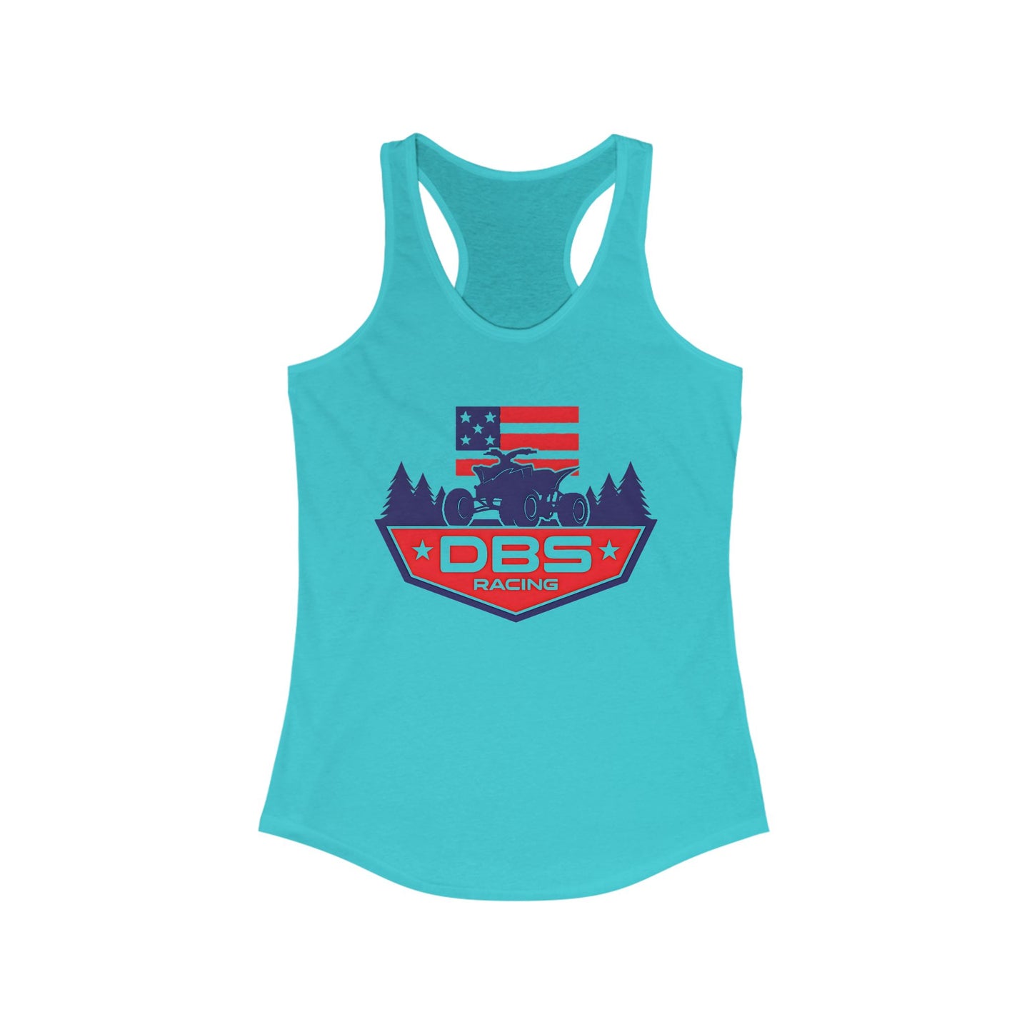 DBS Racing Women’s Tank | Patriotic Quad Life Racerback | Next Level 1533