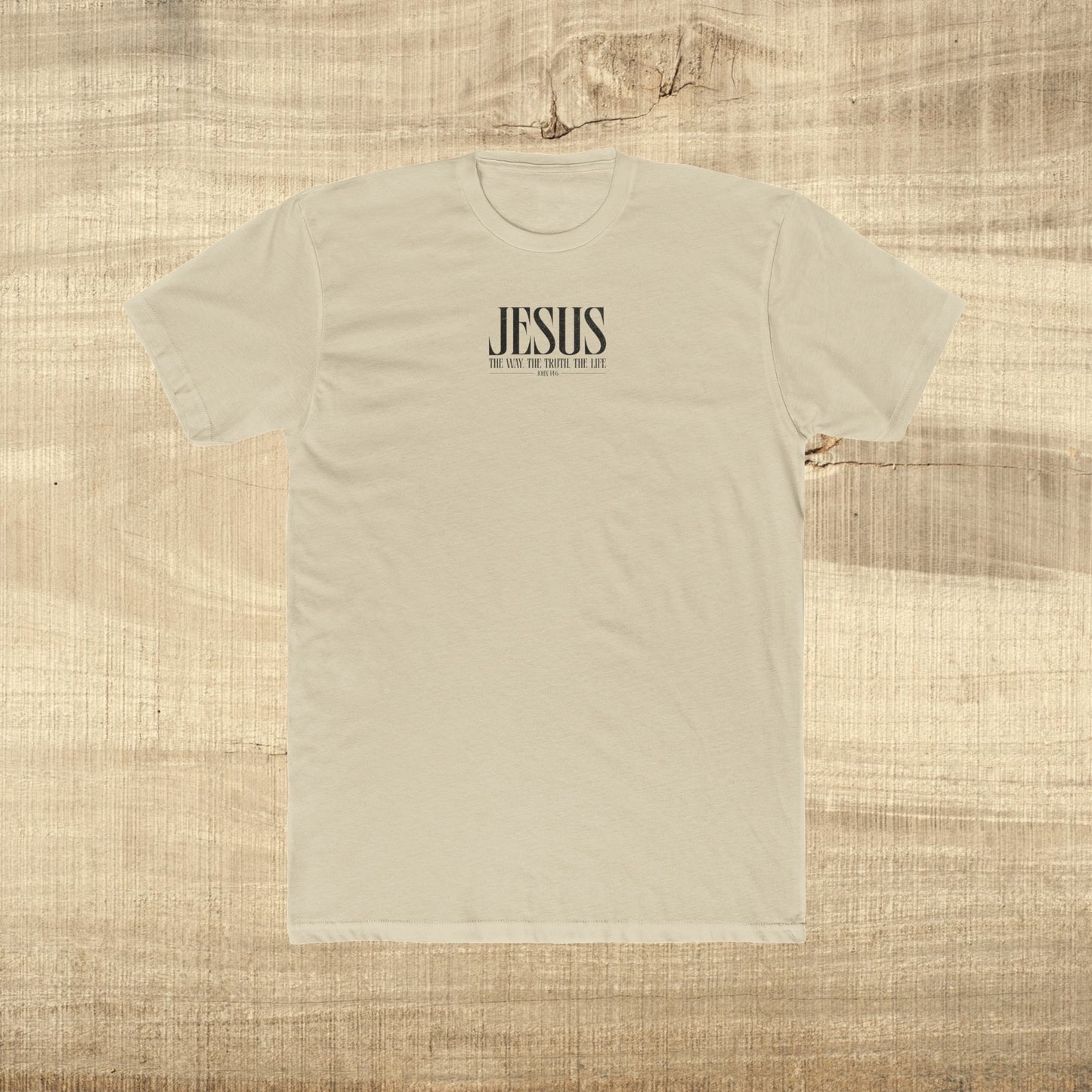Jesus Typography Shirt John 14 6 Next Level 3600 Christian Graphic Tee