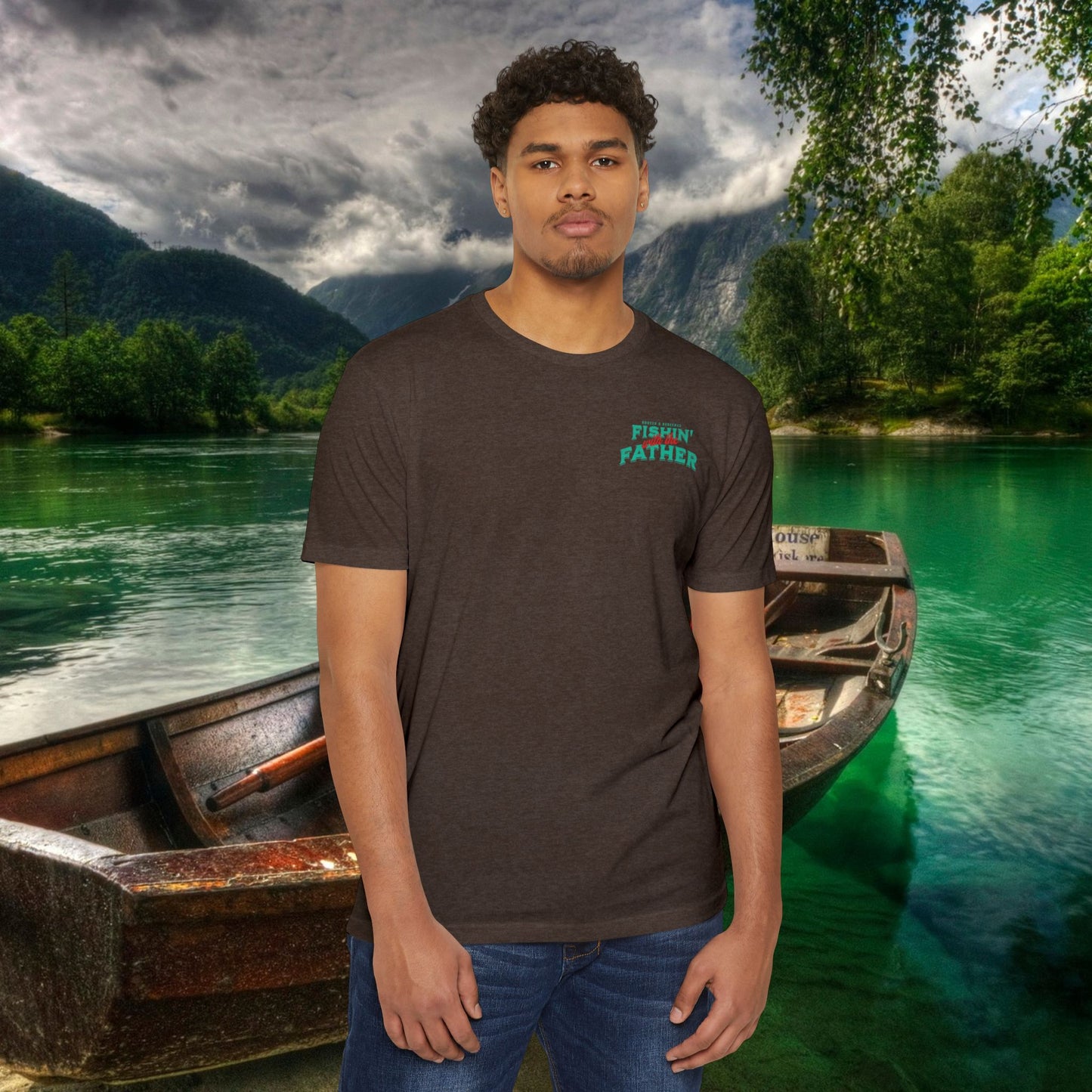 Lord of the Lunkers  Christian Fishing T-Shirt Next Level 6210