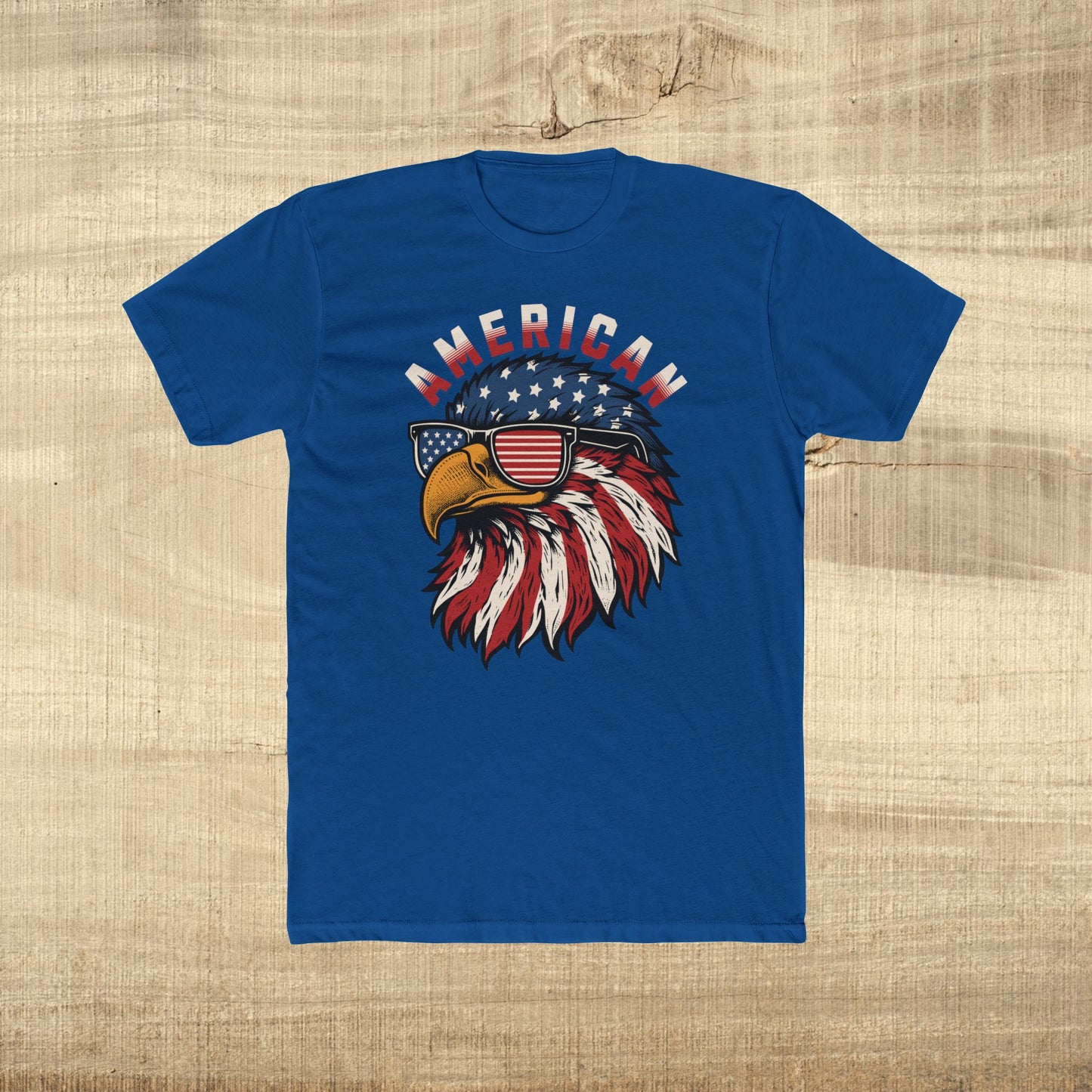 Patriotic Eagle American Flag Sunglasses T-Shirt
