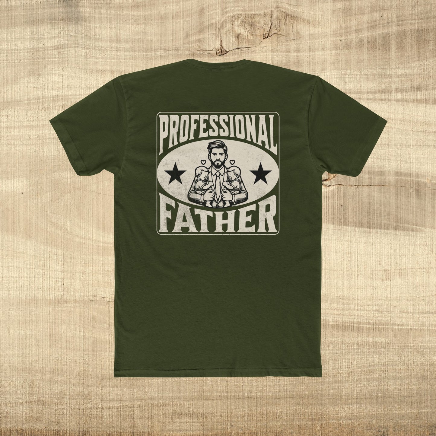 Professional Father Shirt Funny Dad Gift Fathers Day T Shirt for Him Vintage Strong Dad Graphic Tee
