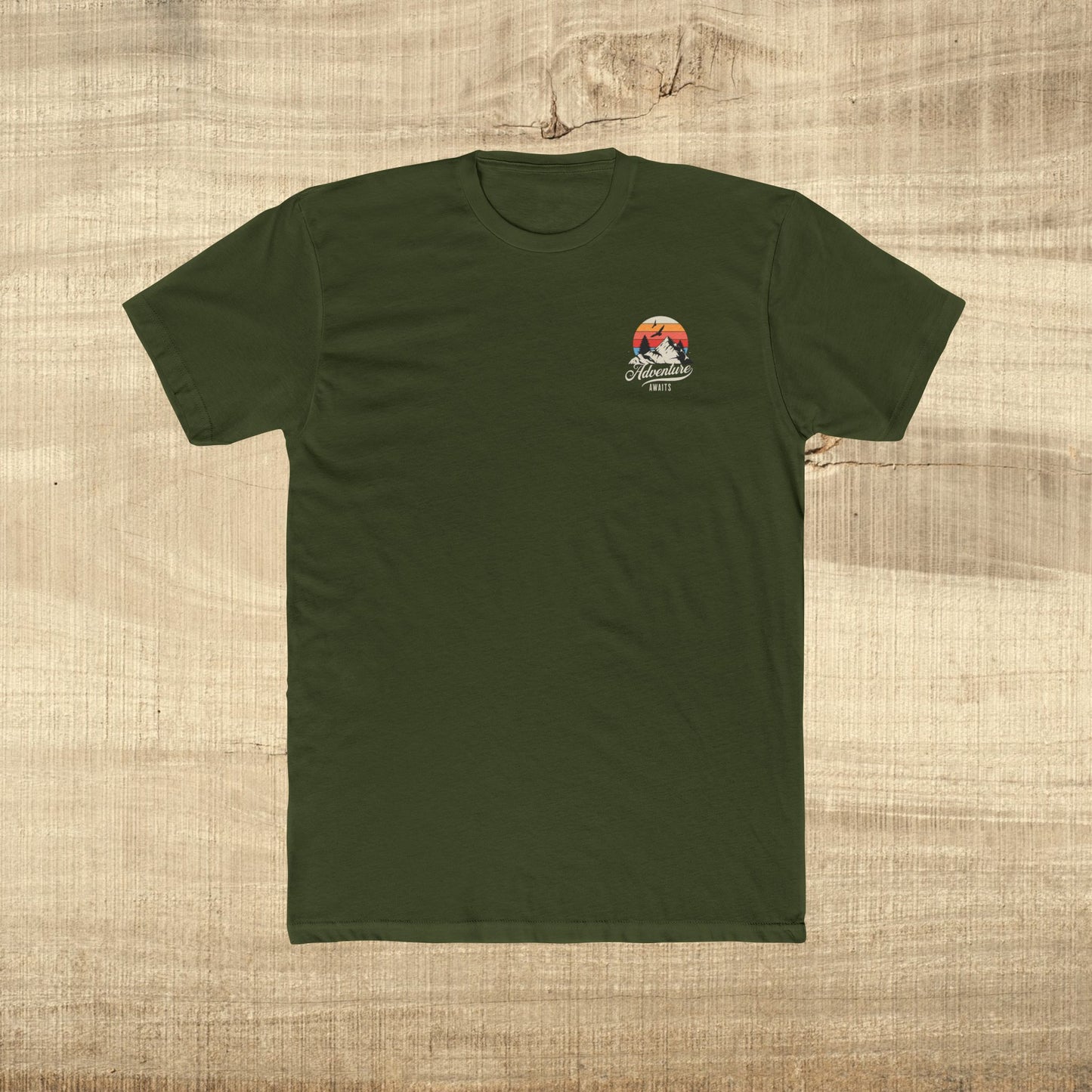 Adventure Awaits Mountain Sunset T-Shirt