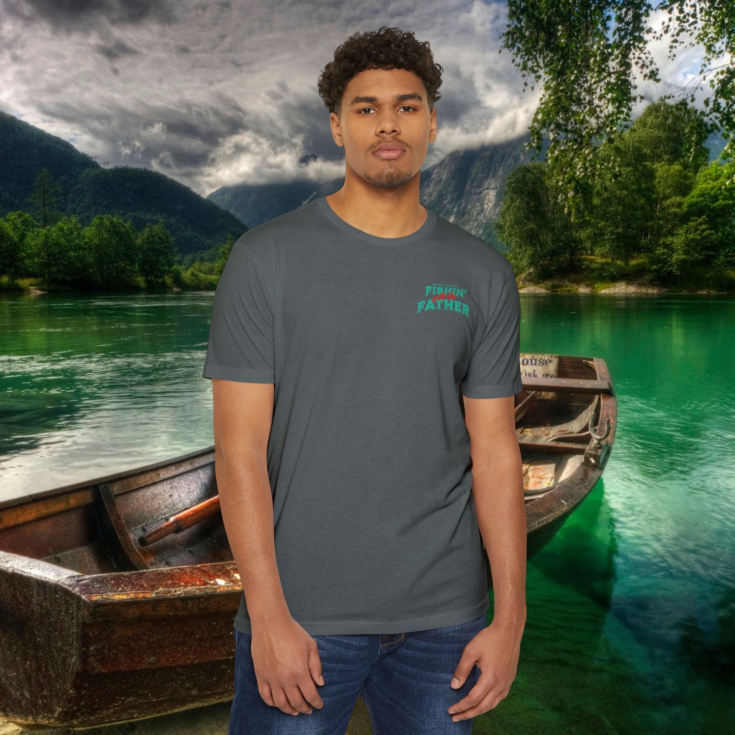 Lord of the Lunkers  Christian Fishing T-Shirt Next Level 6210