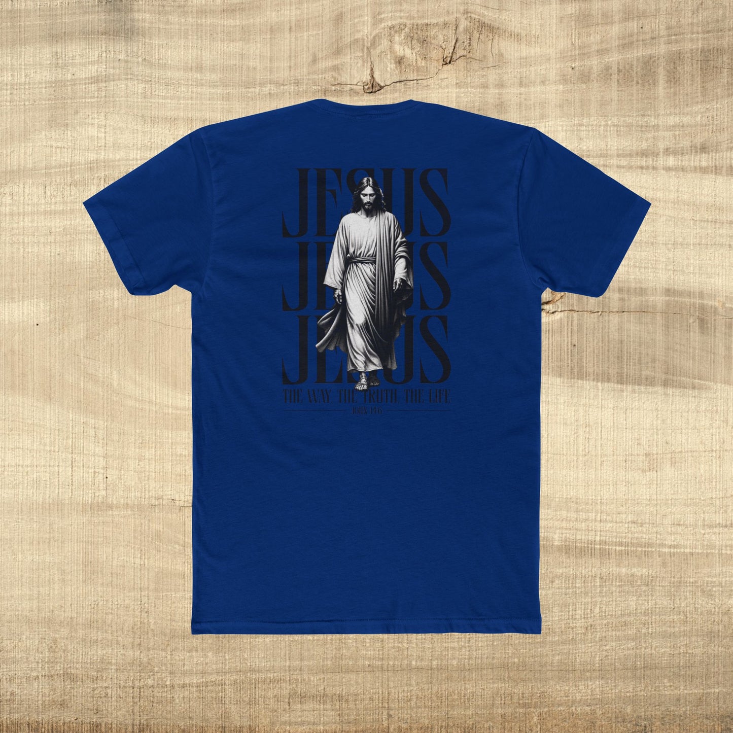 Jesus Typography Shirt John 14 6 Next Level 3600 Christian Graphic Tee