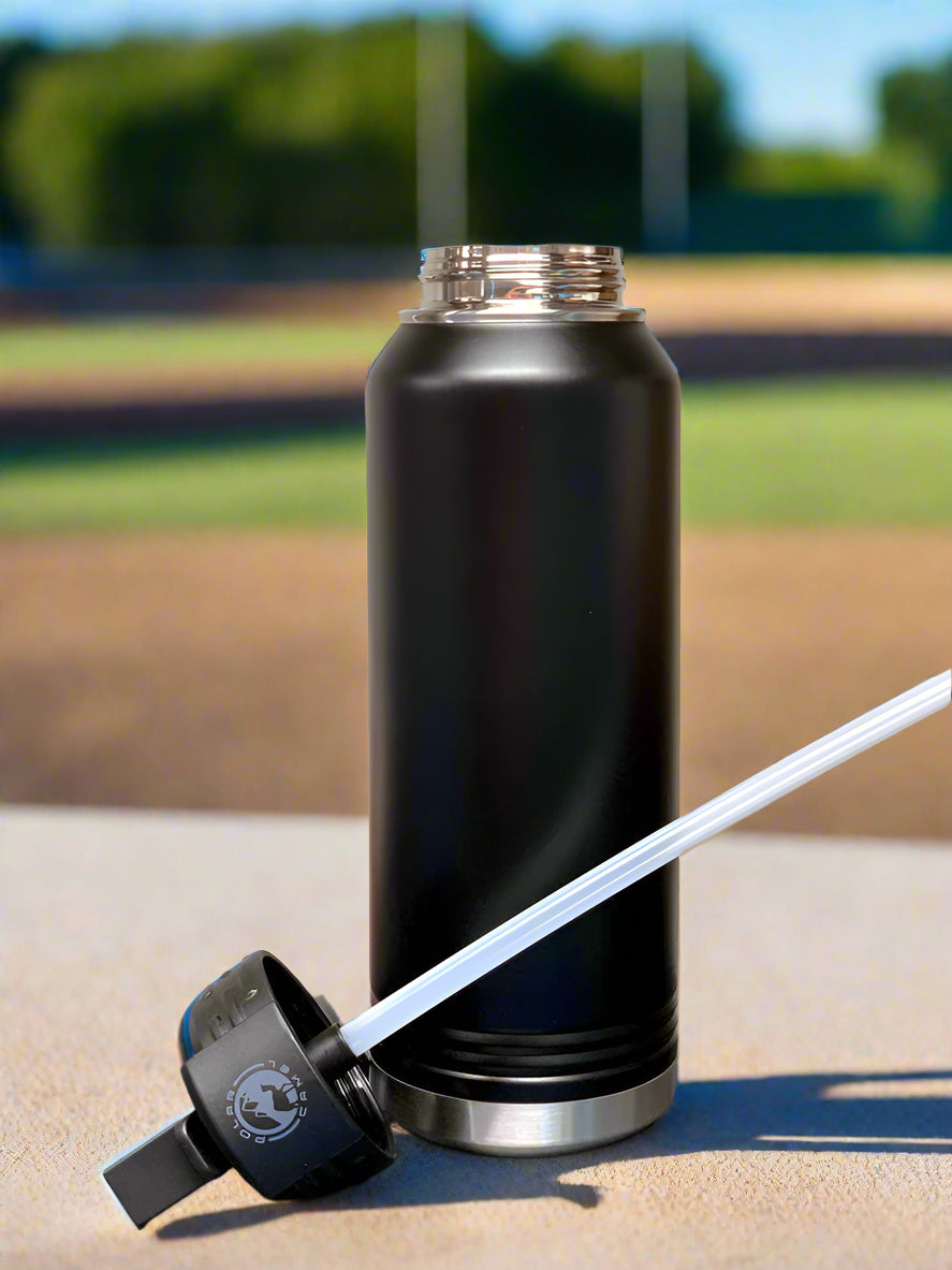 Personalized 32 oz Stainless Steel Powder Coated Insulated Sport Water Bottle Polar Camel