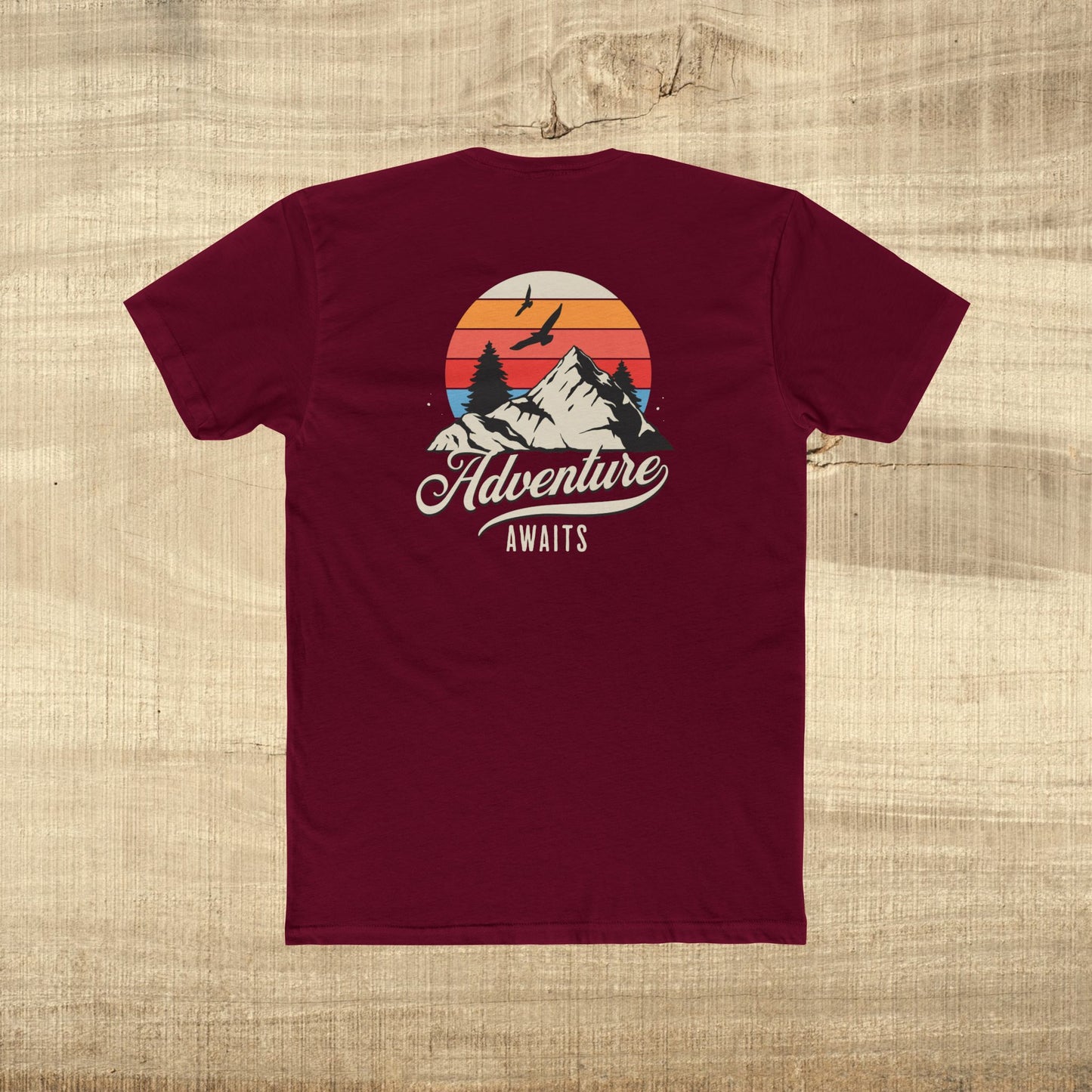 Adventure Awaits Mountain Sunset T-Shirt