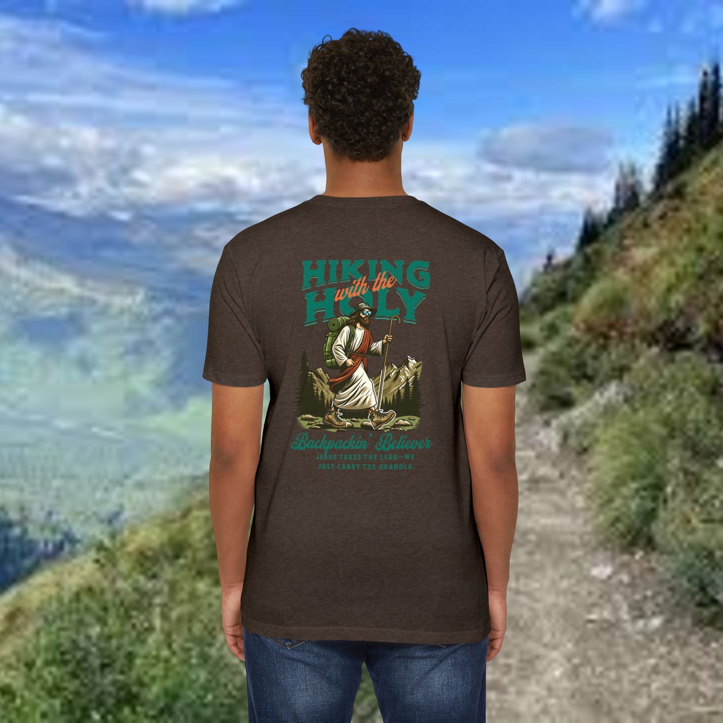 Hiking Holy Unisex T-Shirt – Faith-Inspired Outdoor Adventure Tee