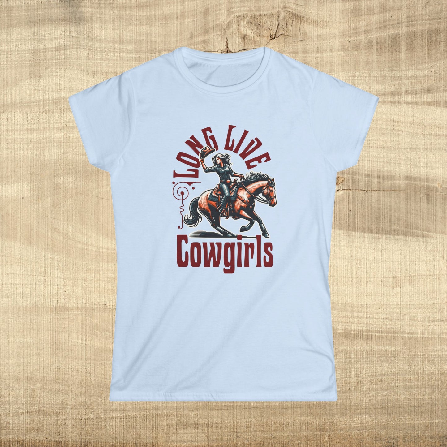 Long Live Cowgirls Women's Softstyle Tee, Western Fashion Shirt, Country Style Tee, Gift for Cowgirl, Rodeo Outfit, Casual Wear
