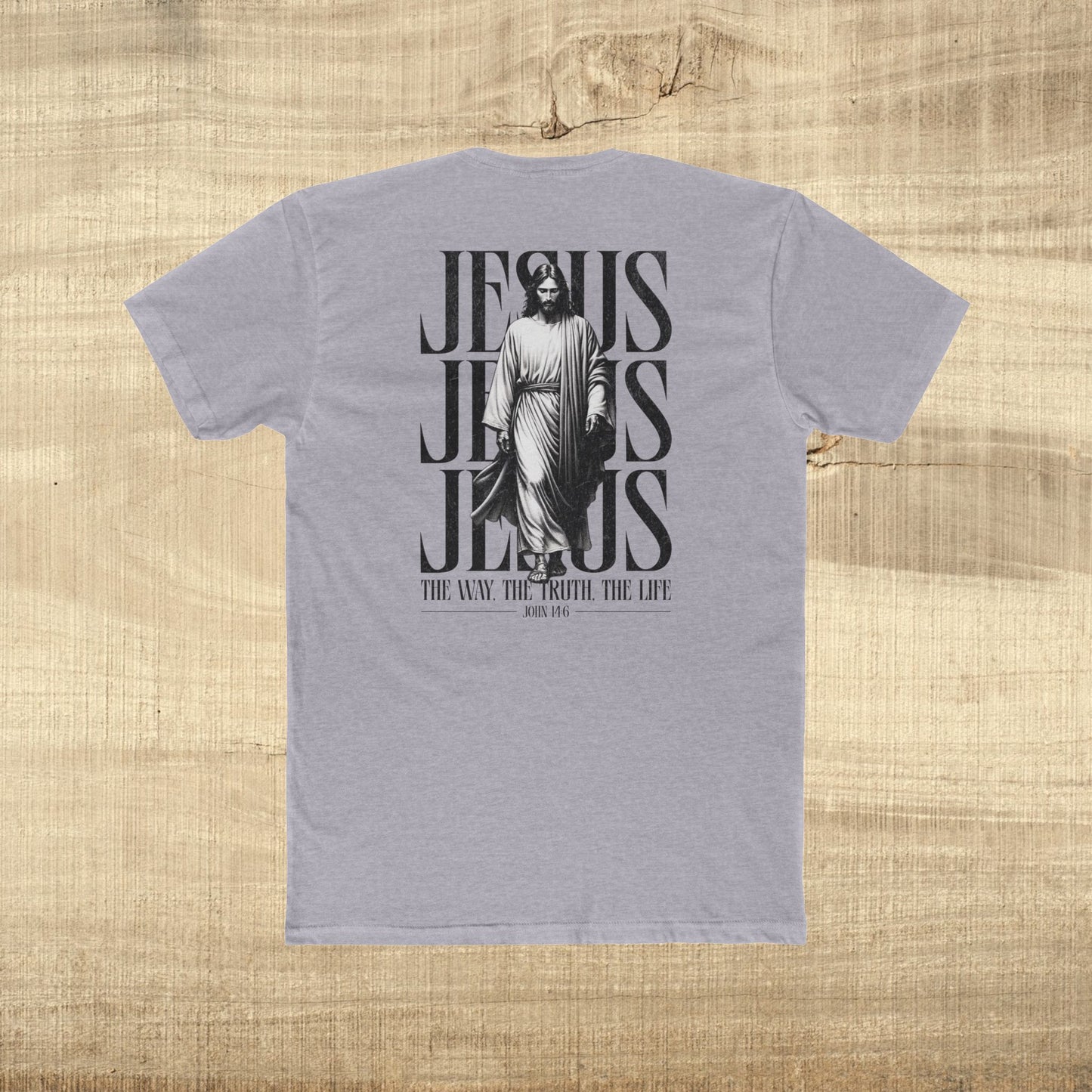 Jesus Typography Shirt John 14 6 Next Level 3600 Christian Graphic Tee