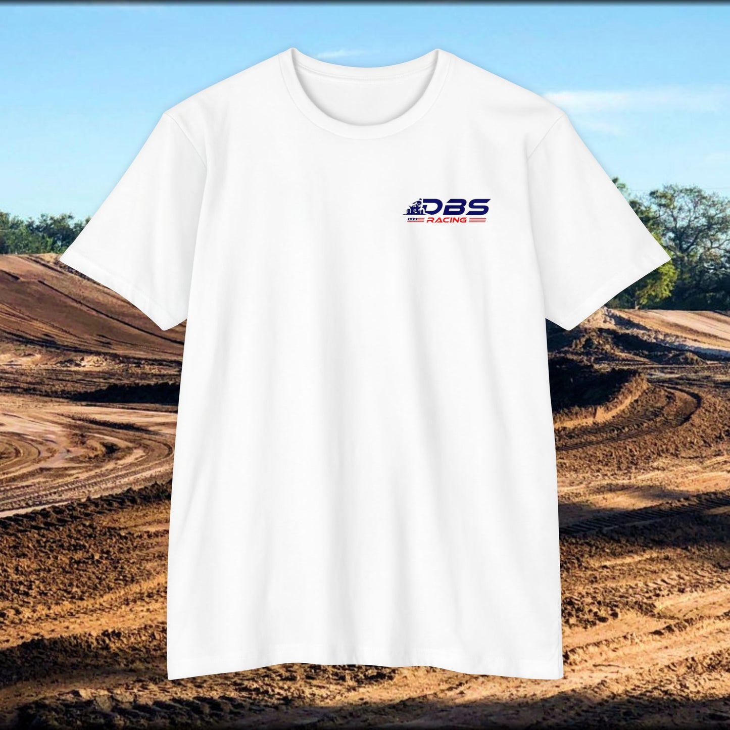 DBS Racing Unisex Sueded T-Shirt, Cool Racing Tee, Gift for Race Fans, Outdoor Adventure Gear, Patriotic Style