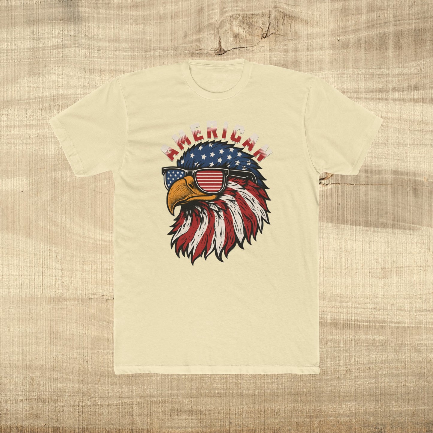 Patriotic Eagle American Flag Sunglasses T-Shirt