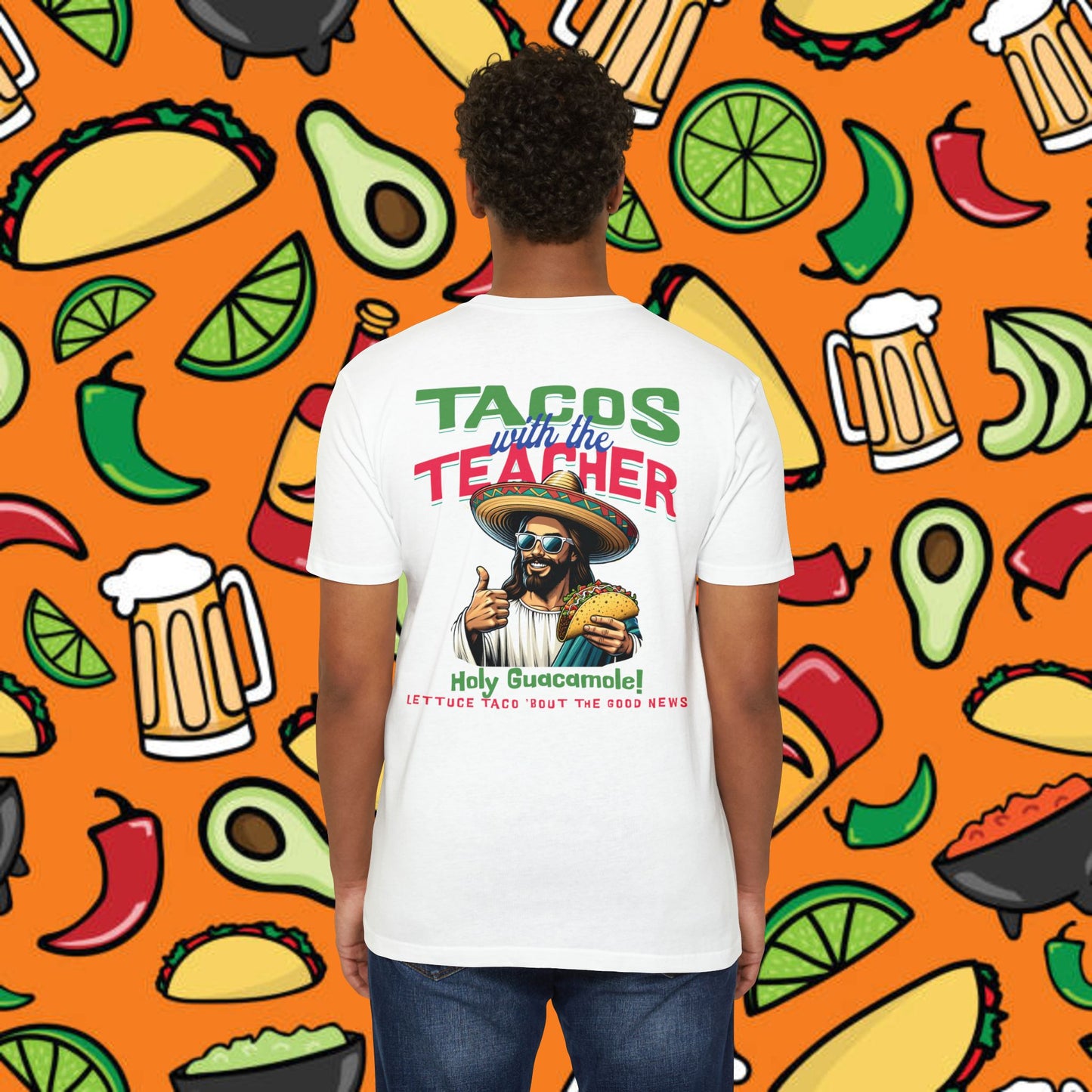 Fun Taco Jesus T-Shirt | Taco Lover's Gift, Cute Teacher Appreciation Tee, Funny Gift, Casual Wear, Taco Tuesday Shirt
