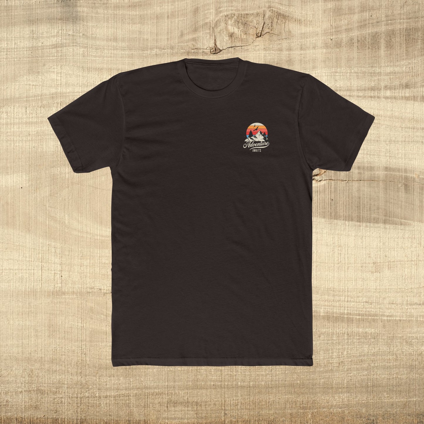 Adventure Awaits Mountain Sunset T-Shirt