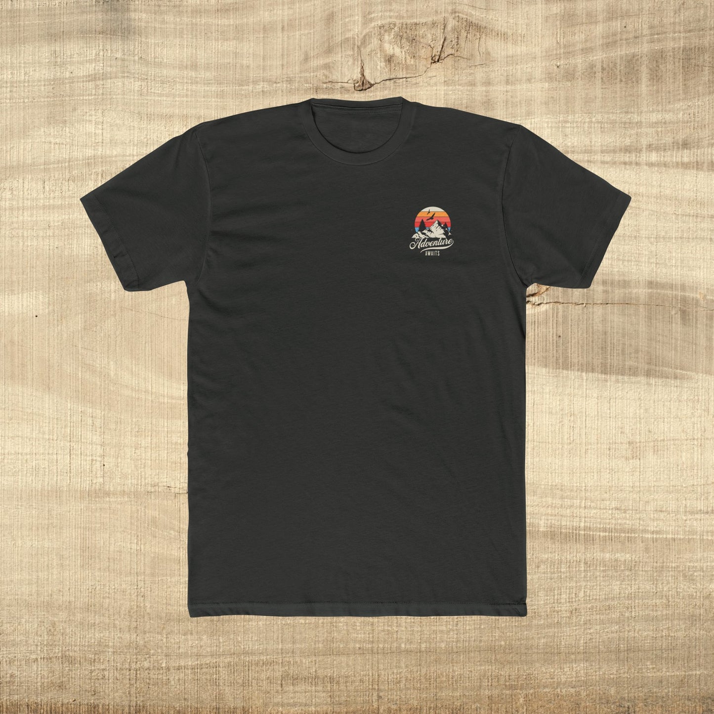 Adventure Awaits Mountain Sunset T-Shirt