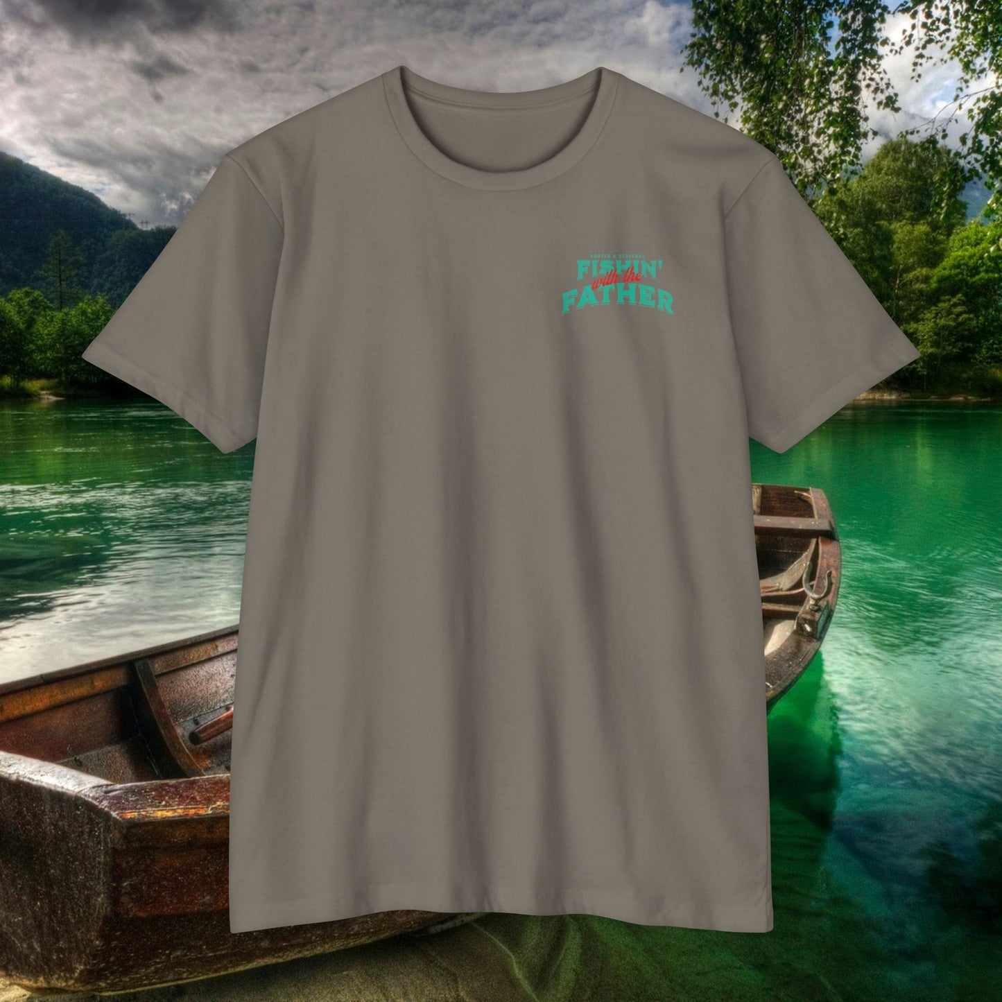 Lord of the Lunkers  Christian Fishing T-Shirt Next Level 6210