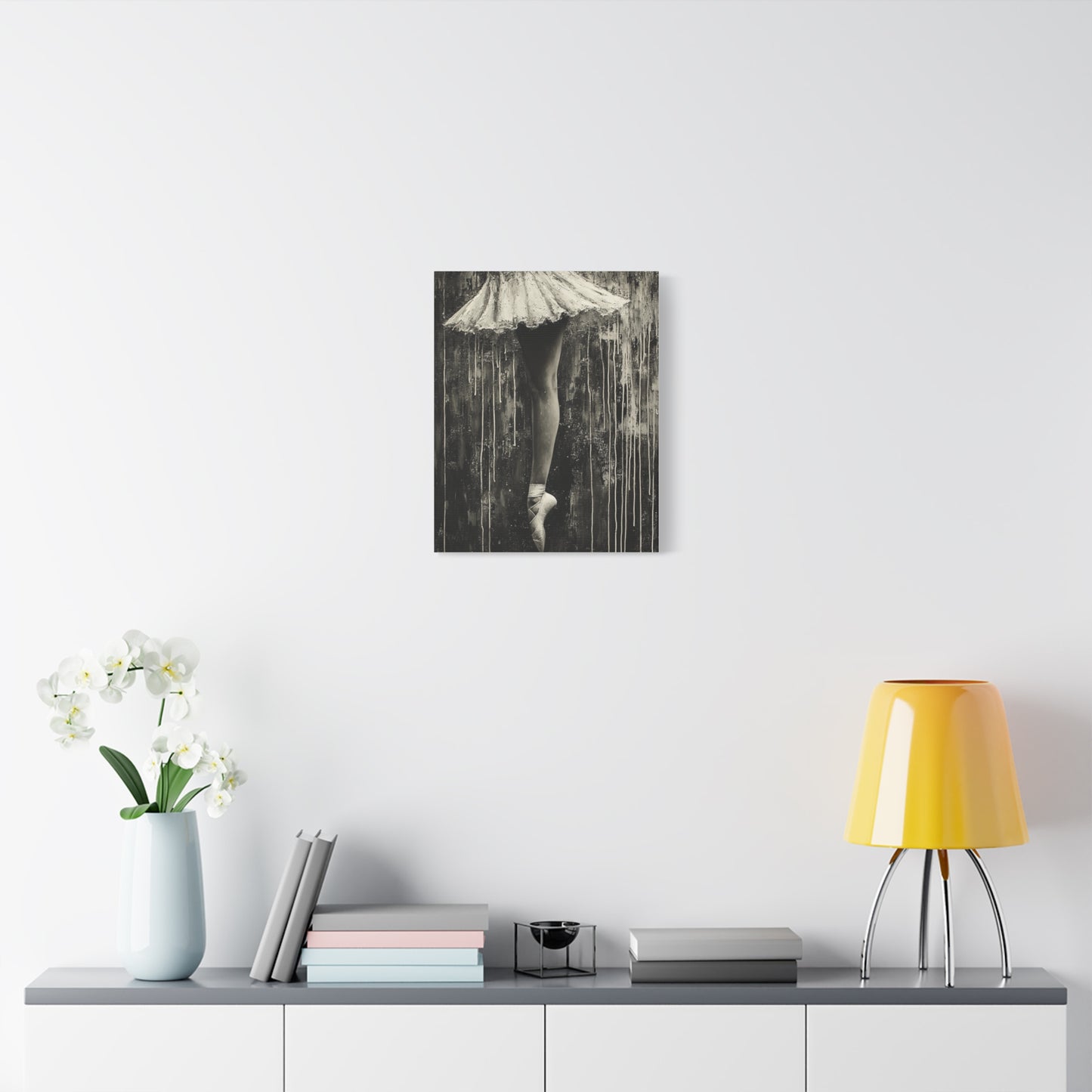 Ballet Canvas Art Print, Elegant Dance Wall Decor for Home, Dancer Gift Ideas, Ballerina Artwork, Stylish Nursery Decor
