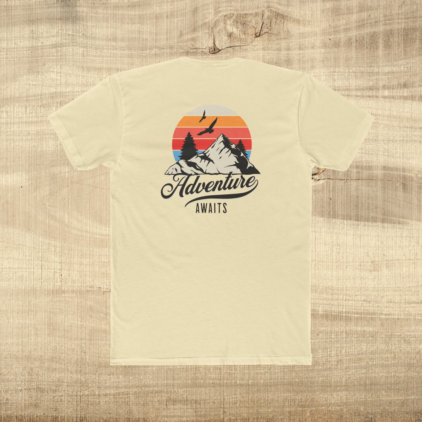 Adventure Awaits Mountain Sunset T-Shirt