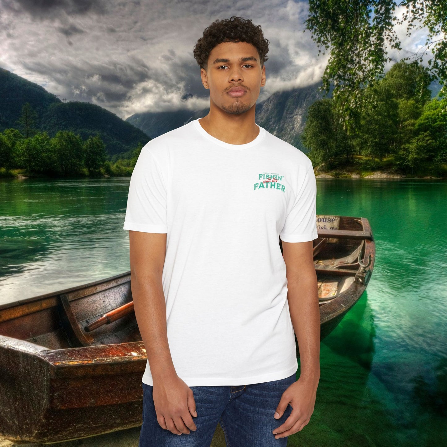 Lord of the Lunkers  Christian Fishing T-Shirt Next Level 6210