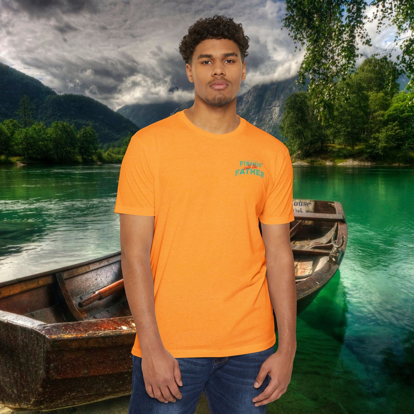 Lord of the Lunkers  Christian Fishing T-Shirt Next Level 6210