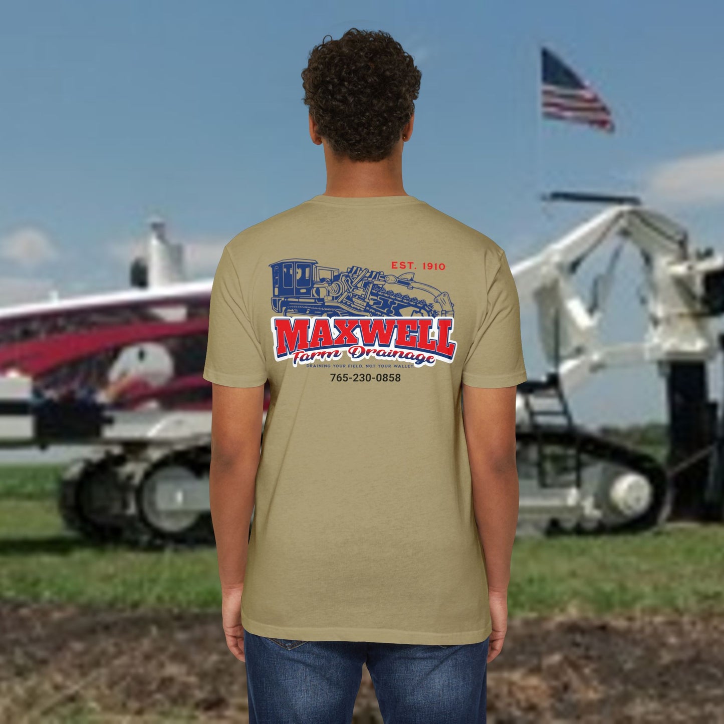 Maxwell Farm Drainage Tee (Next Level 6210)
