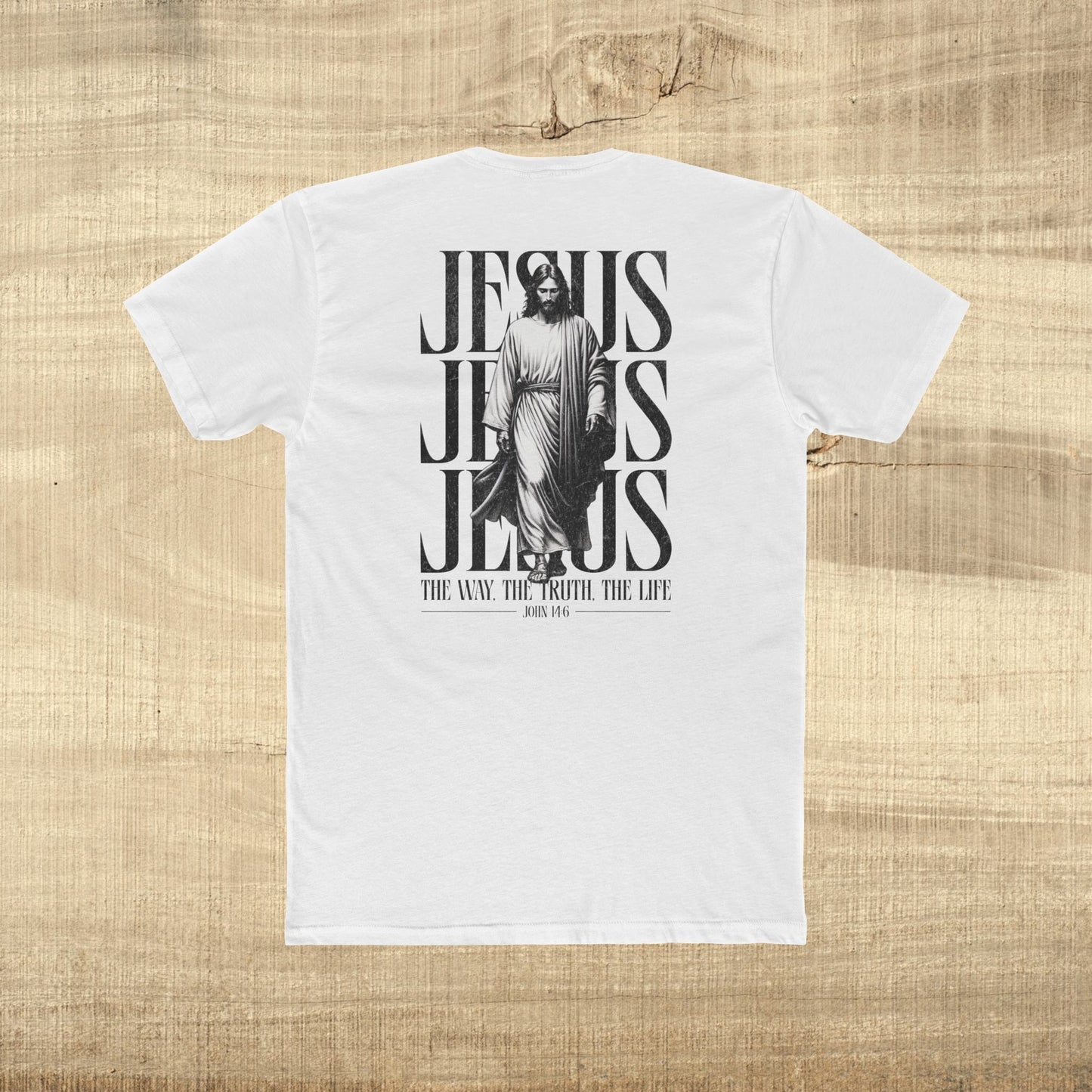 Jesus Typography Shirt John 14 6 Next Level 3600 Christian Graphic Tee