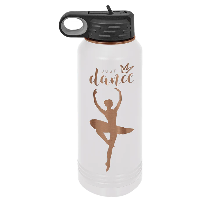 Personalized 32 oz Stainless Steel Powder Coated Insulated Sport Water Bottle Polar Camel