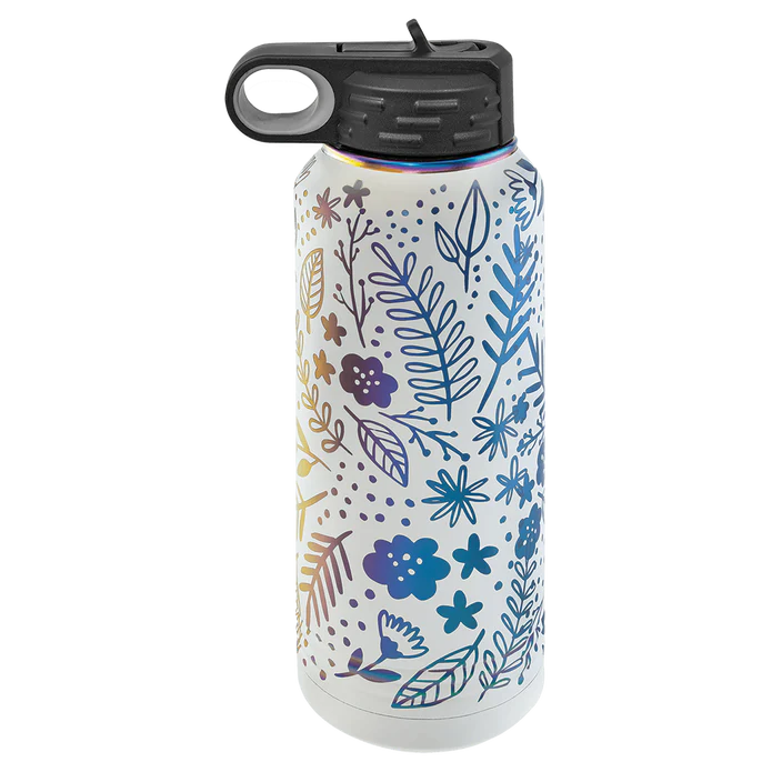 Personalized 32 oz Stainless Steel Powder Coated Insulated Sport Water Bottle Polar Camel